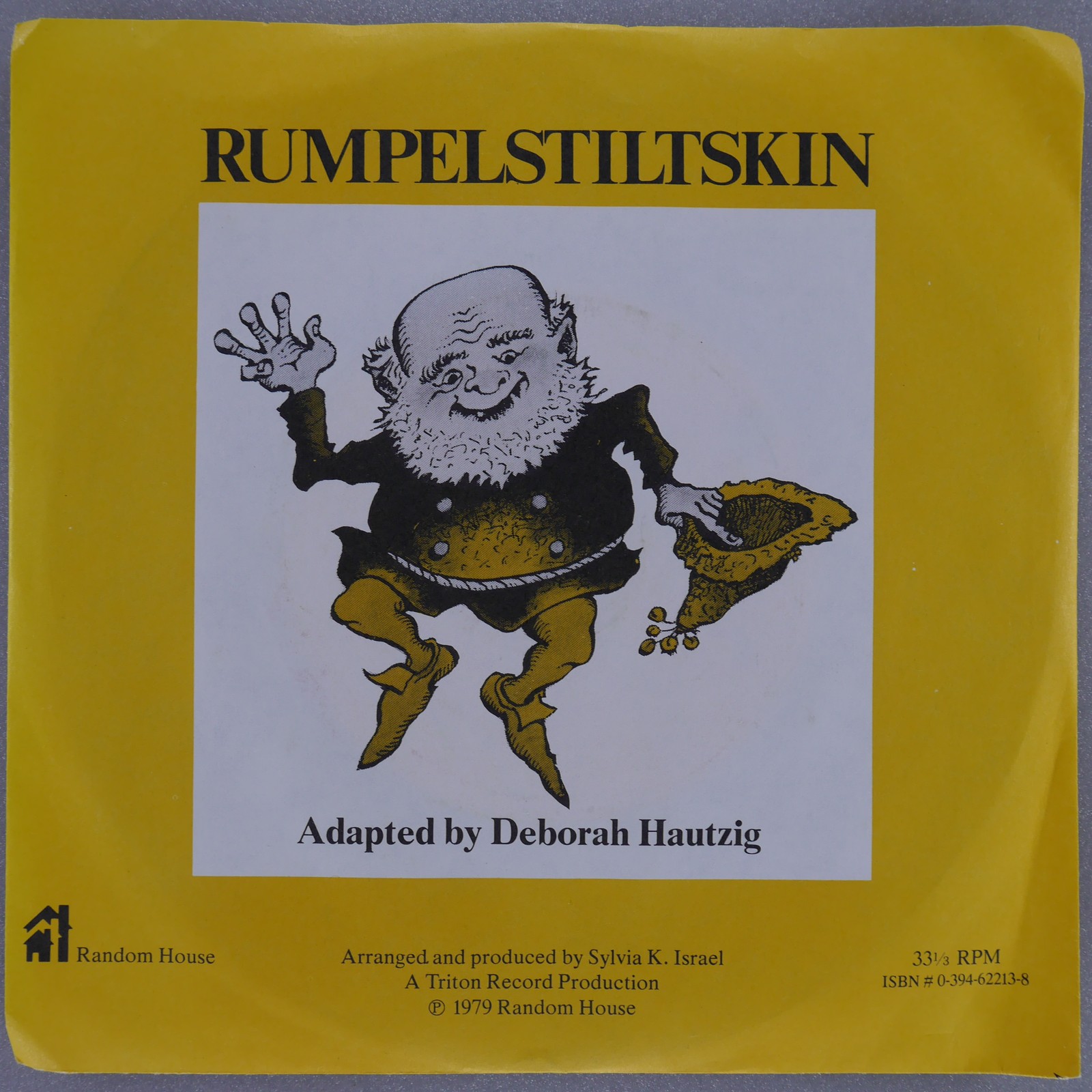 DEBORAH HAUTZIG Rumpelstiltskin RANDOM HOUSE VG+ 33 RPM 1979 Story 7″ Non-Music