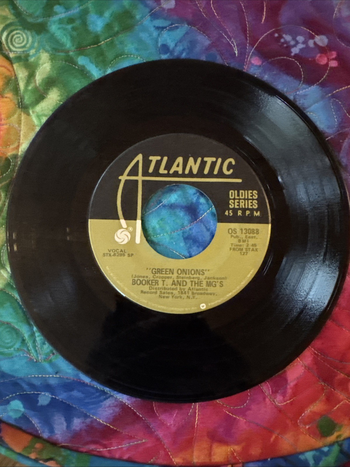 Booker T & The MG’s 45 RPM GREEN ONIONS/ CHINESE CHECKERS-Atlantic Oldies Series