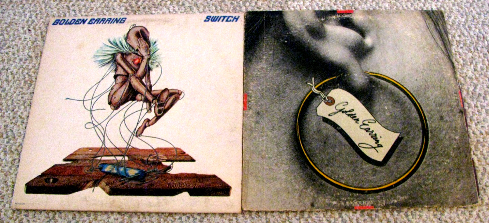 GOLDEN EARRING~~LOT OF 2 LPs 1970s Hard Rock FREE SHIPPING