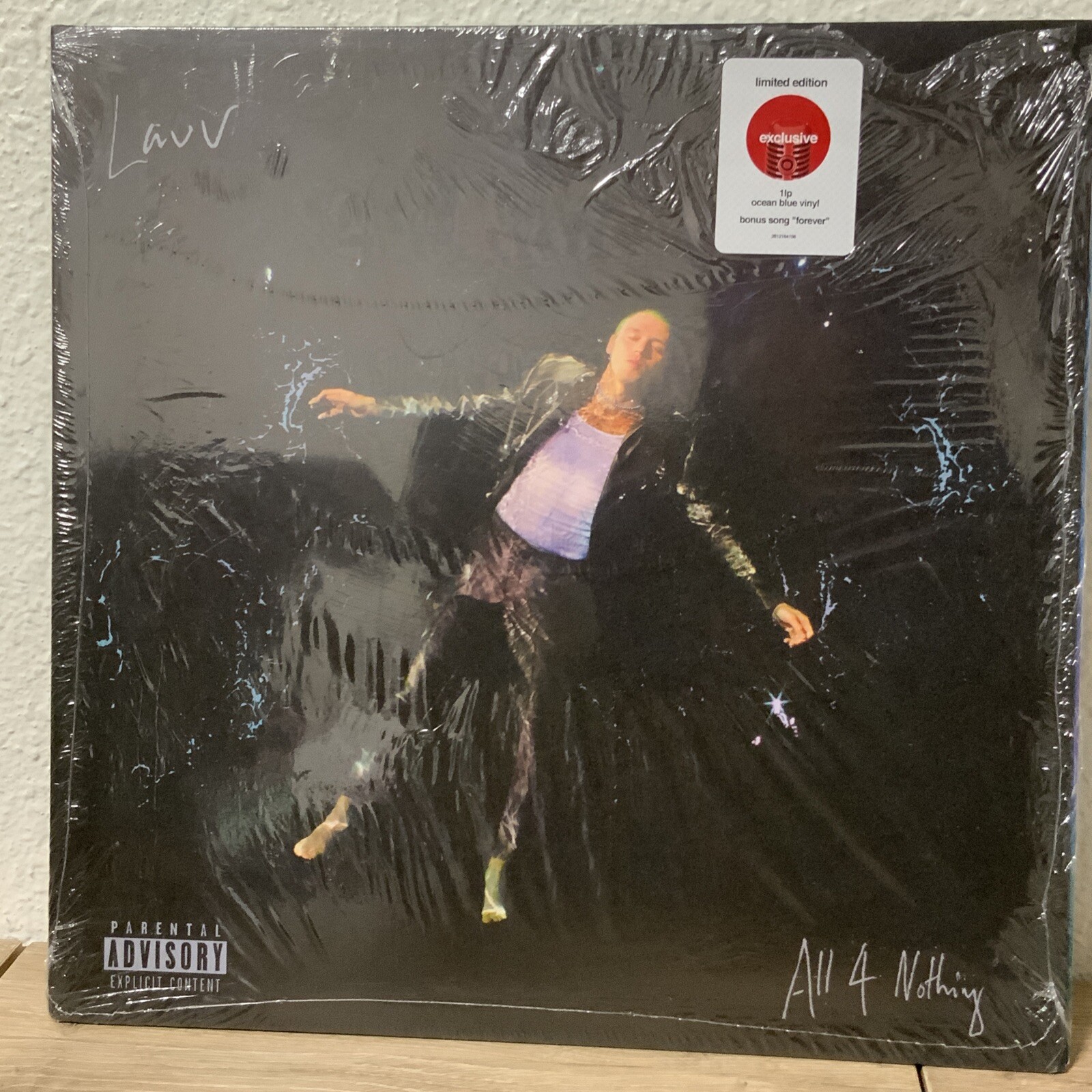 🎥 All 4 Nothing – LAUV (Limited Edition , Ocean Blue Vinyl)🆕RIPPED PLASTIC