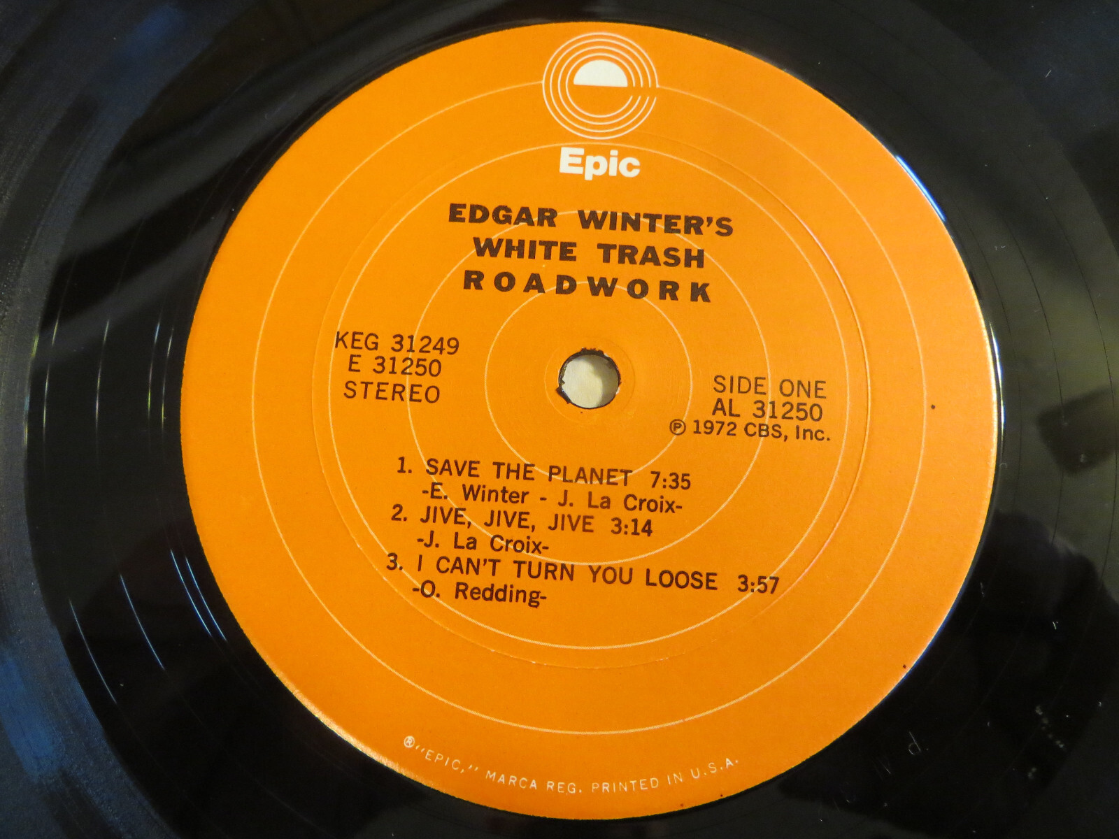 Edgar Winter’s White Trash – Roadwork – 2xLP 1972 Epic – Blues Rock,Pitman Press