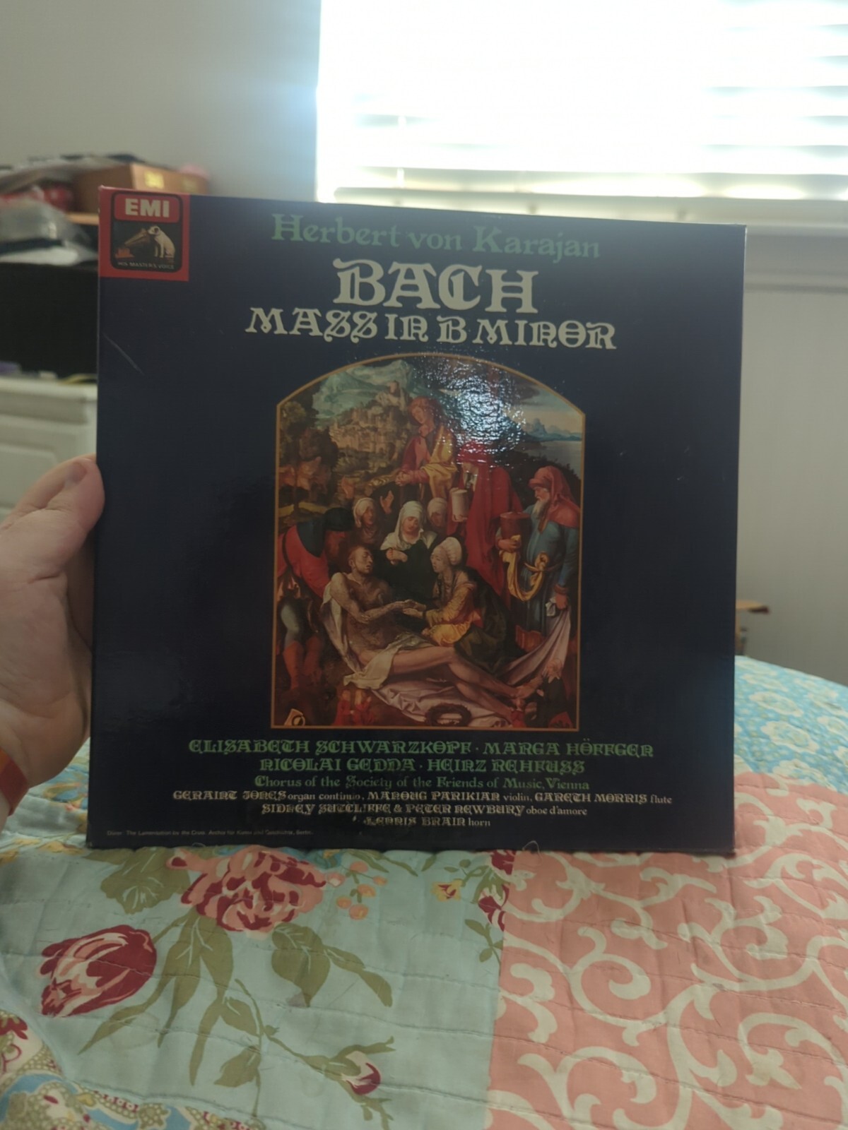 RLS 746 Bach Mass in B minor / Karajan etc. 3 LP box LP Vg+