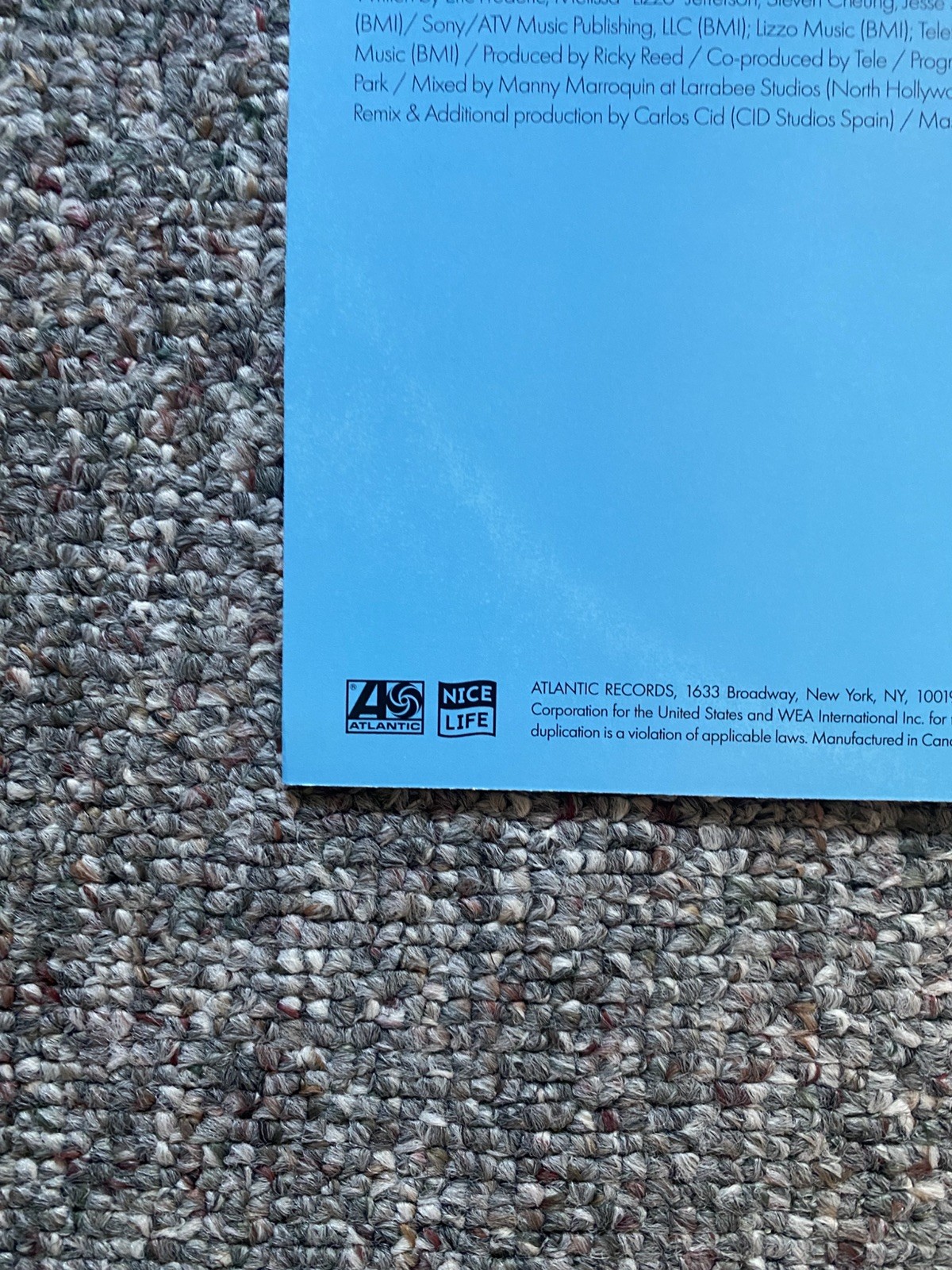 Lizzo – Truth Hurts AUTOGRAPHED SIGNED Baby Blue Vinyl LP Da Baby