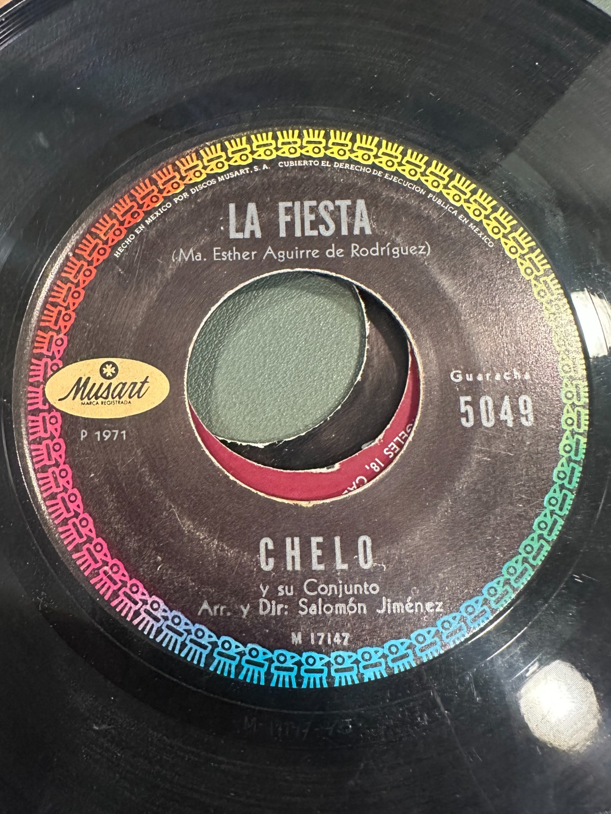 Latin 45 Mexican Guaracha Bolero Tropical Musart Chelo La Fiesta Eso Es Amar VG