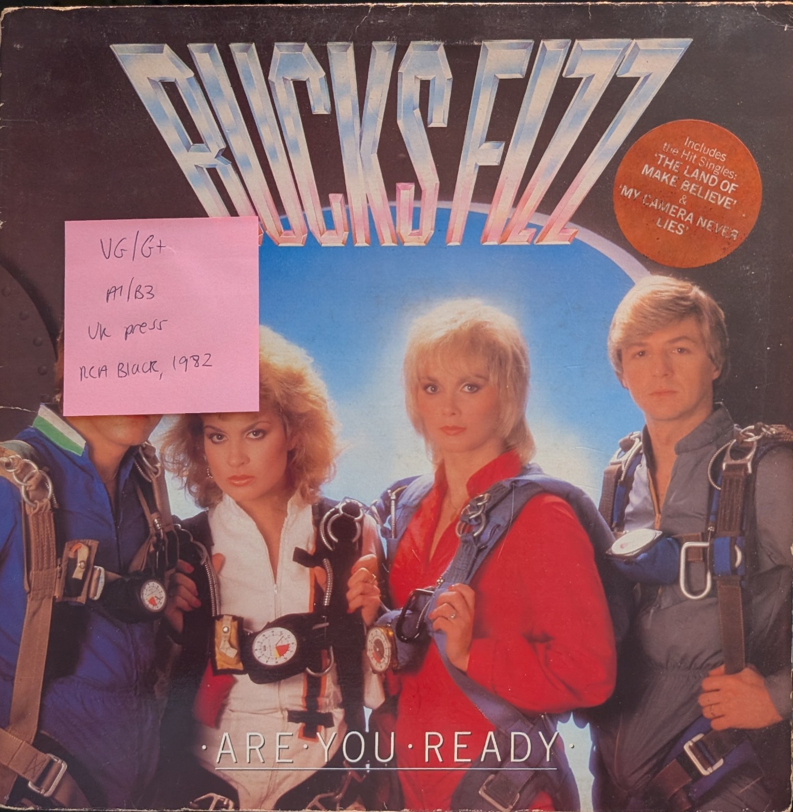 Bucks Fizz Are You Ready Vinyl Record VG/G+ LP 8000 1982