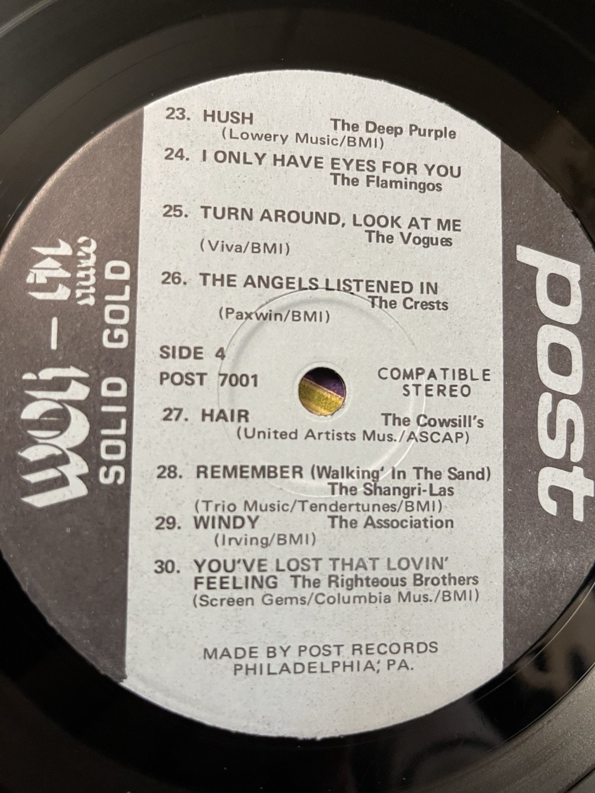 WOR FM STEREO 98.7 SOLID GOLD DOUBLE VINYL LP PACKED WITH SOLID GOLD HITS!