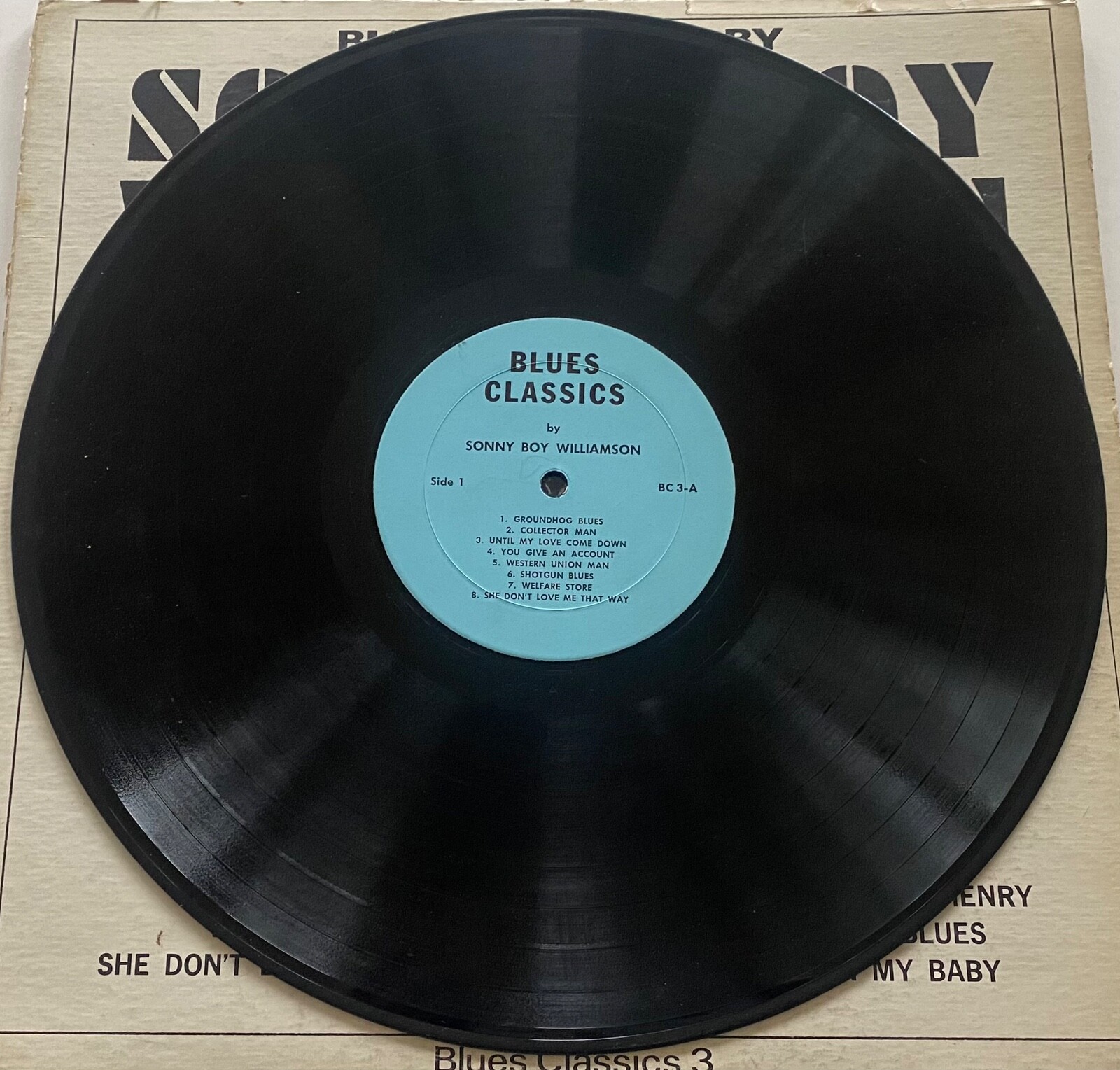 Sonny Boy Williamson Blues Classics By Vinyl LP Record US 1960s Reissue Blues