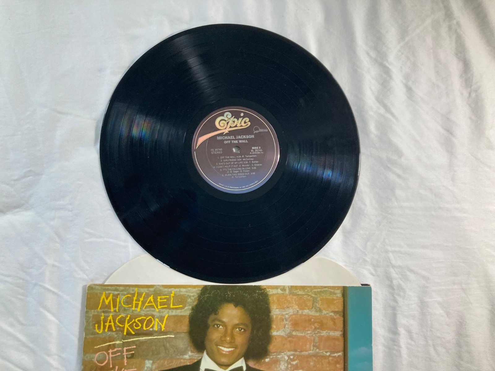 Michael Jackson OFF THE WALL 1979 FE 35745 vinyl 1st pressing LP 3 in LOT (lot)
