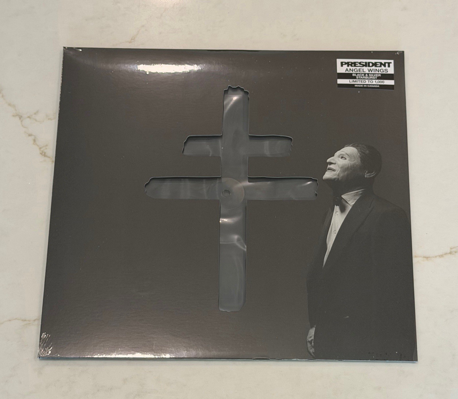 PRESIDENT ‘Angel Wings’ Black & Silver Starburst Vinyl Limited Edition /1000 NEW