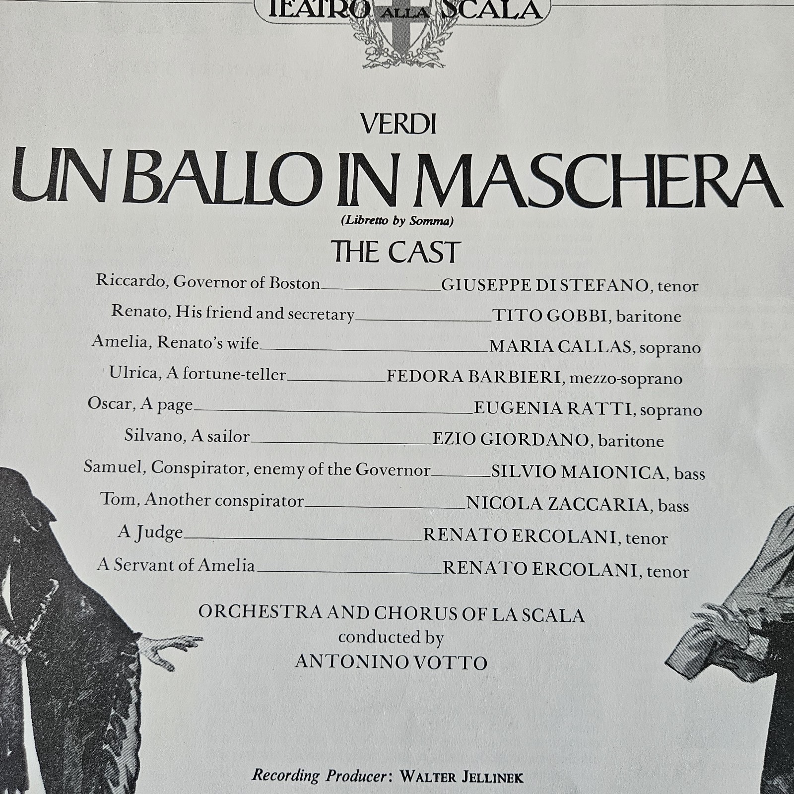 Verdi – Un Ballo In Maschera MARIA CALLAS TITO GOBBI ANTONINO VOTTO 3xLP NM -G1