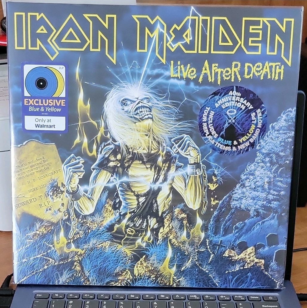 Iron Maiden Live After Death 40th Anniv. Vinyl Walmart x2 Colored LP Heavy Metal