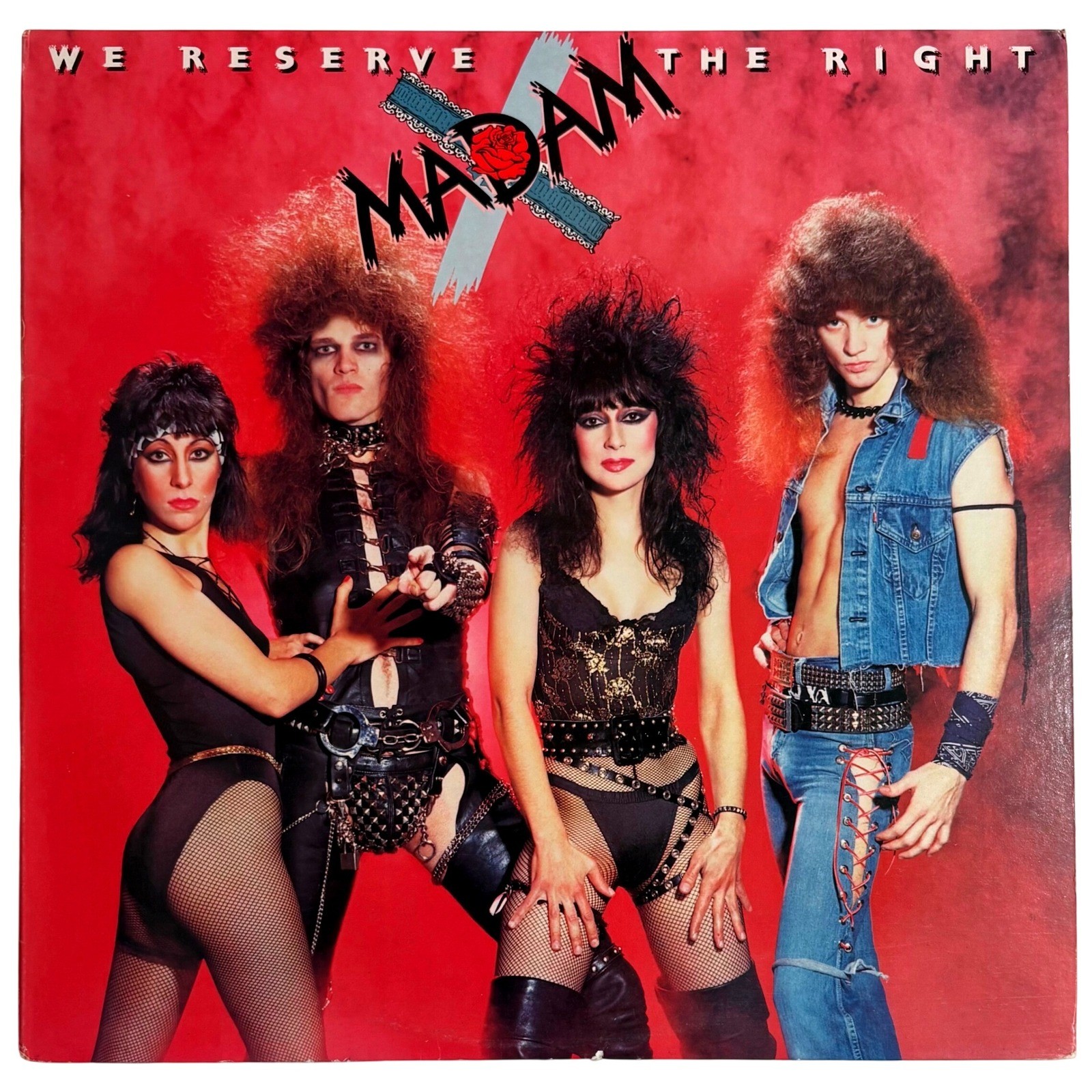 Madam X We Reserve The Right Vinyl LP 1984 Jet Records BFZ 39885 Glam Metal
