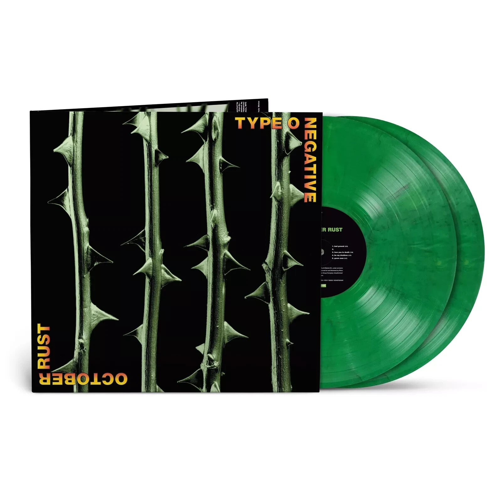 Type O Negative October Rust, Exclusive Green & Black Marble COLORED VINYL 2LP