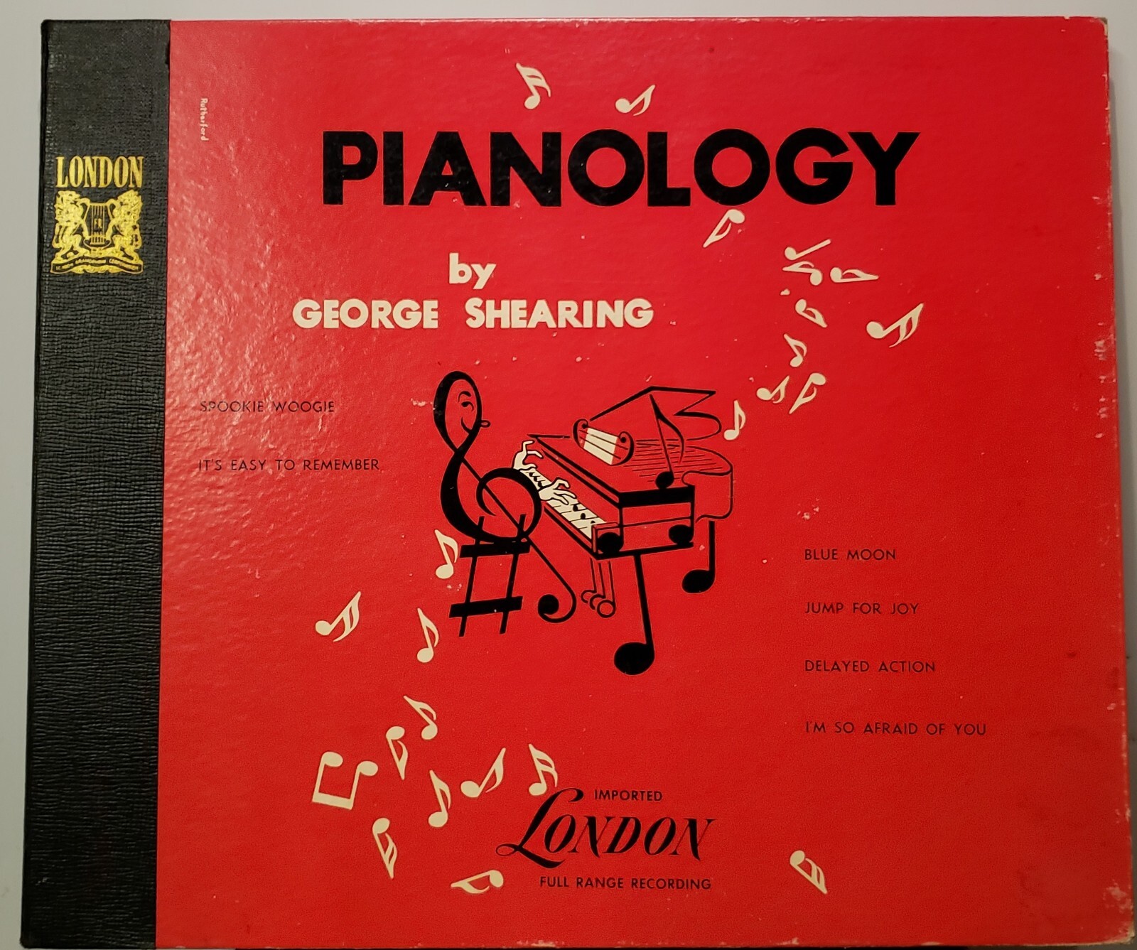 78 RPM George Shearing Pianology London LA-13 3×10″ Full Range Recording