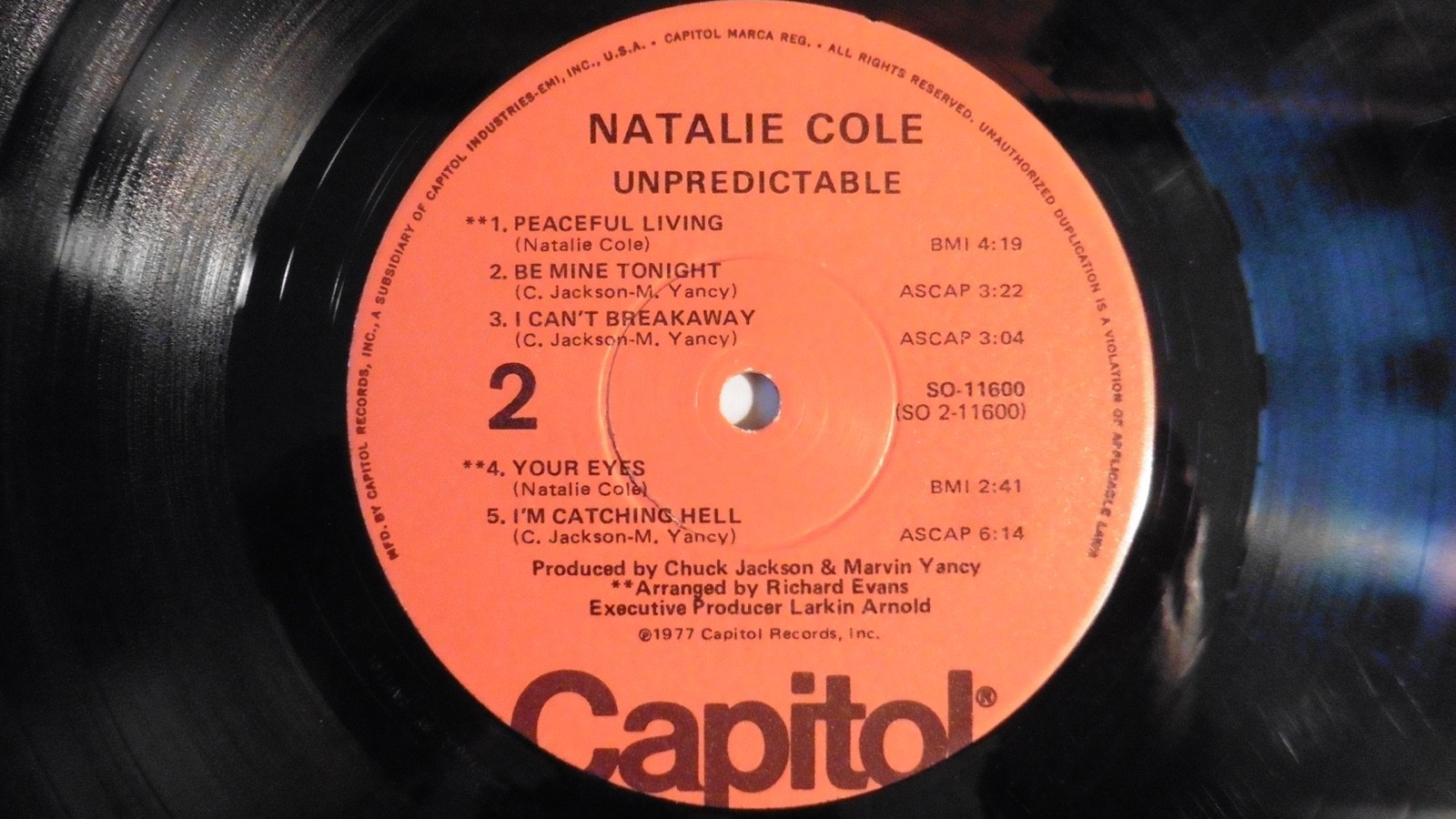 Natalie Cole – Unpredictable 33 RPM Vinyl LP Record 2017 Capitol