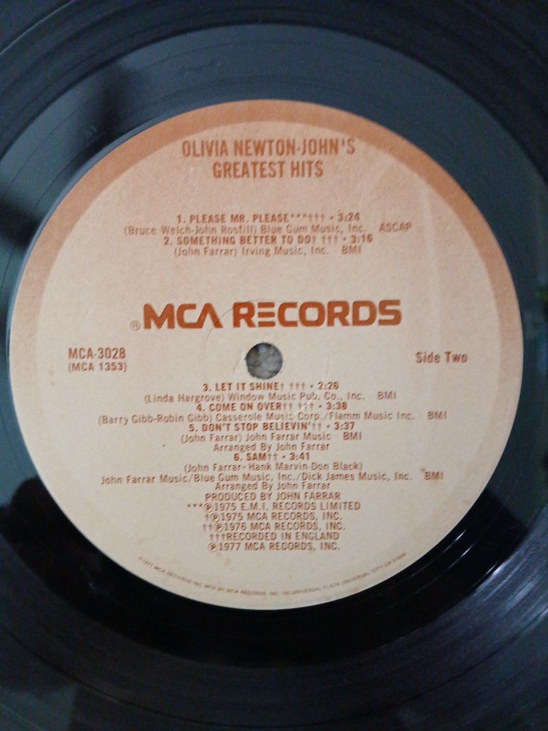 Olivia Newton-John’s Greatest Hits – 1977 MCA Records MCA-3028 Vinyl LP VG+/EX!