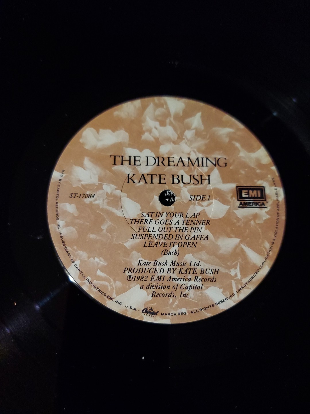 Kate Bush ‎- The Dreaming Vinyl LP EMI America ST-17084 winchester pressing
