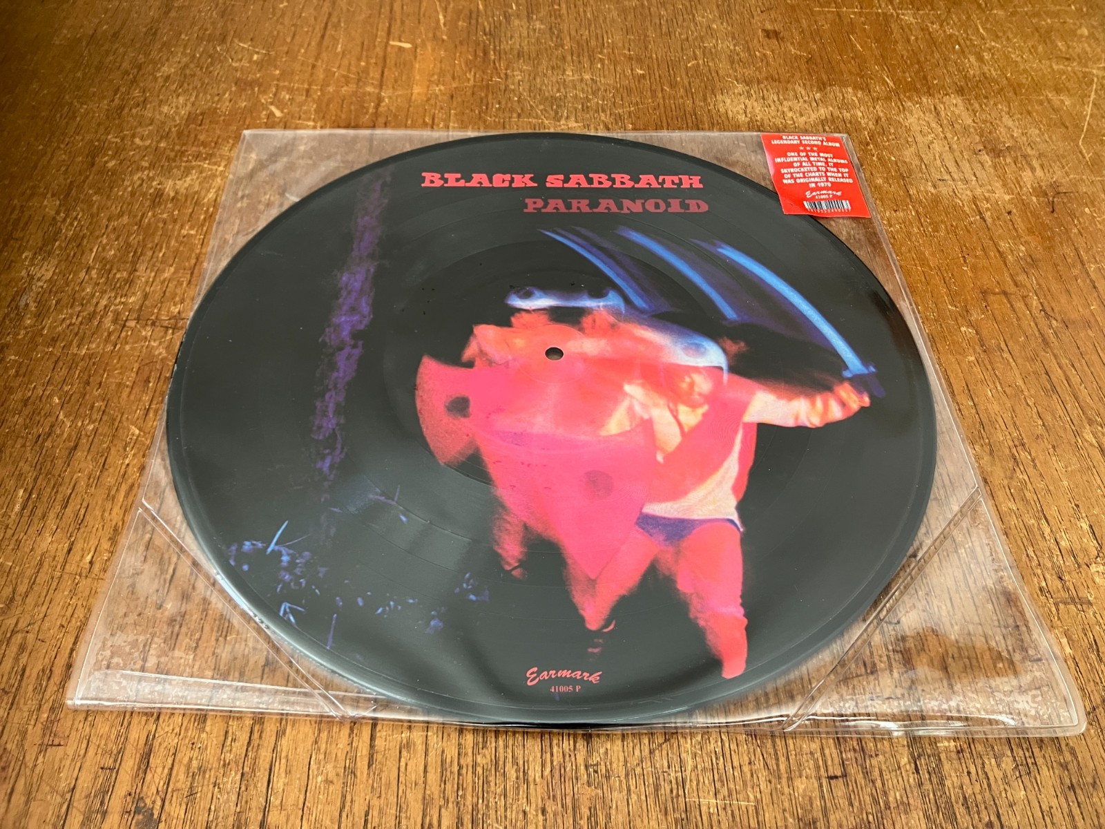 BLACK SABBATH Paranoid 12″ PICTURE DISC Vinyl LP 2003 Earmark RARE Ozzy