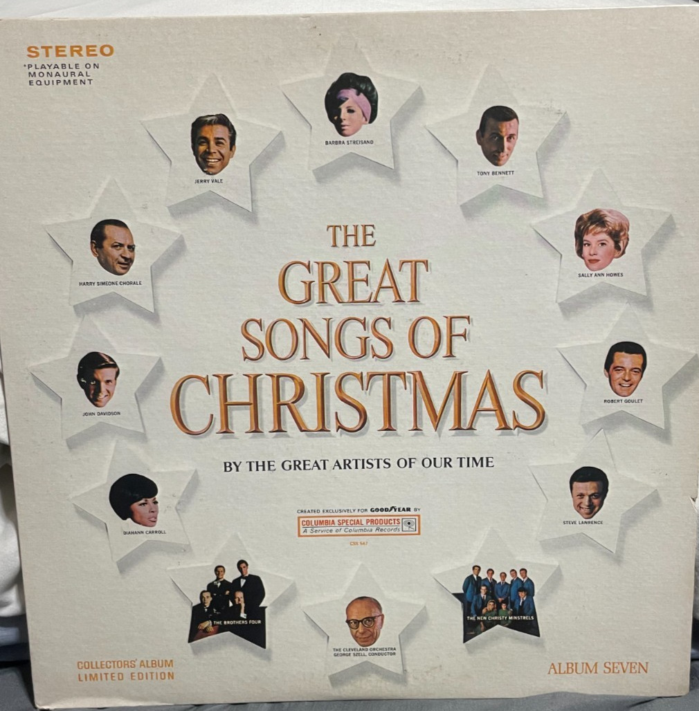 The Great Songs of Christmas Vinyl LP 1967 Columbia VG+/VG+