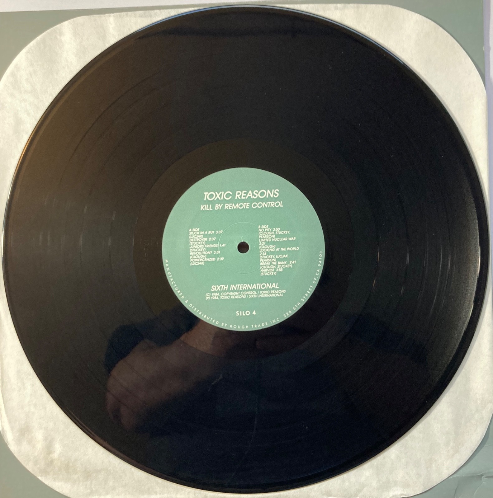 TOXIC REASONS Kill By Remote Control 1984 LP on Sixth International #SILO 4