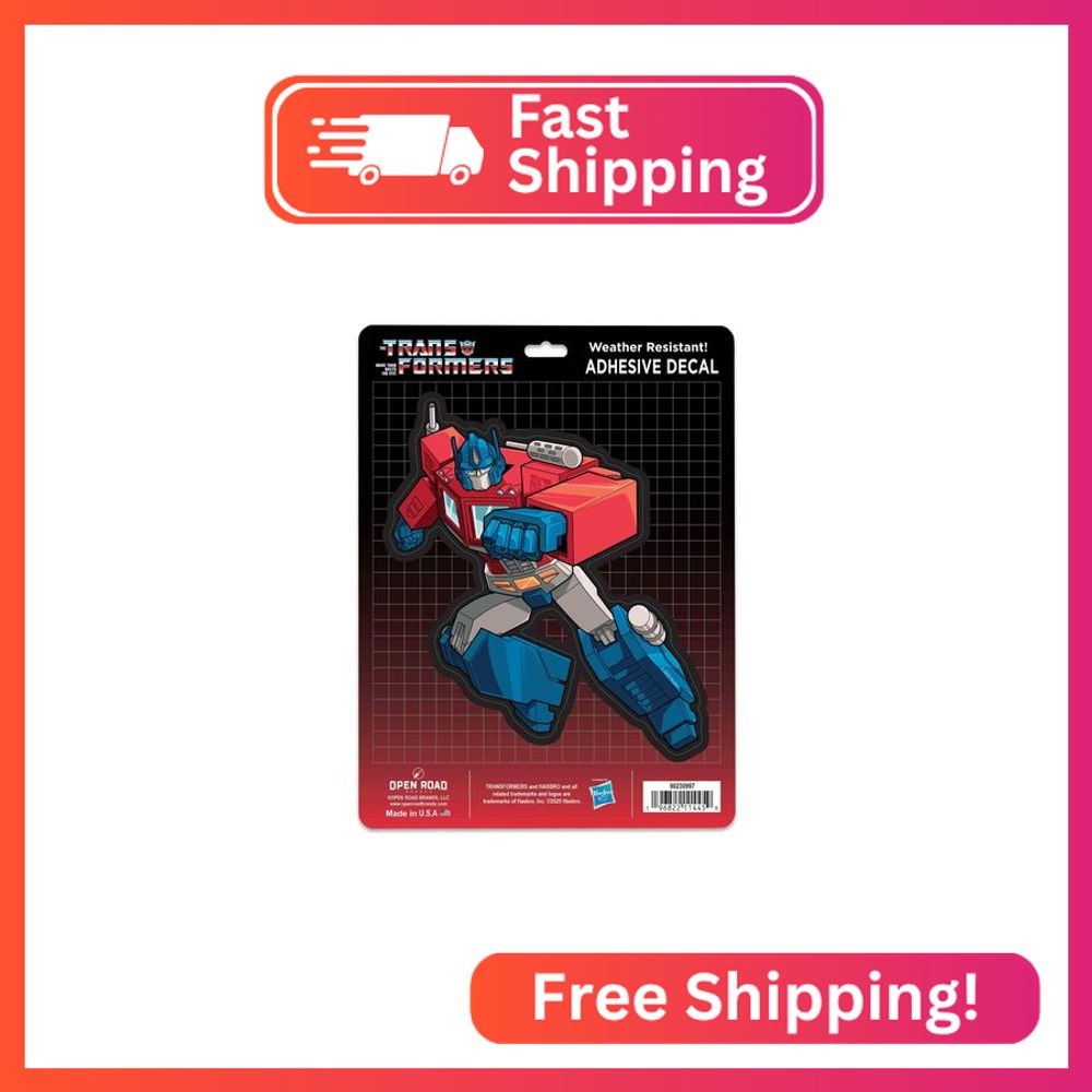 Hasbro Transformers Optimus Prime Adhesive Vinyl Decal – Fun Transformers Sticke