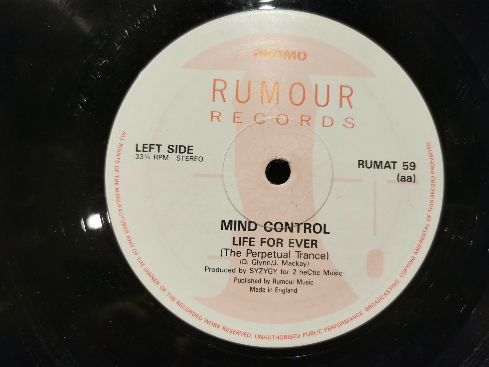 Mind Control – Life For Ever (12″, Promo)