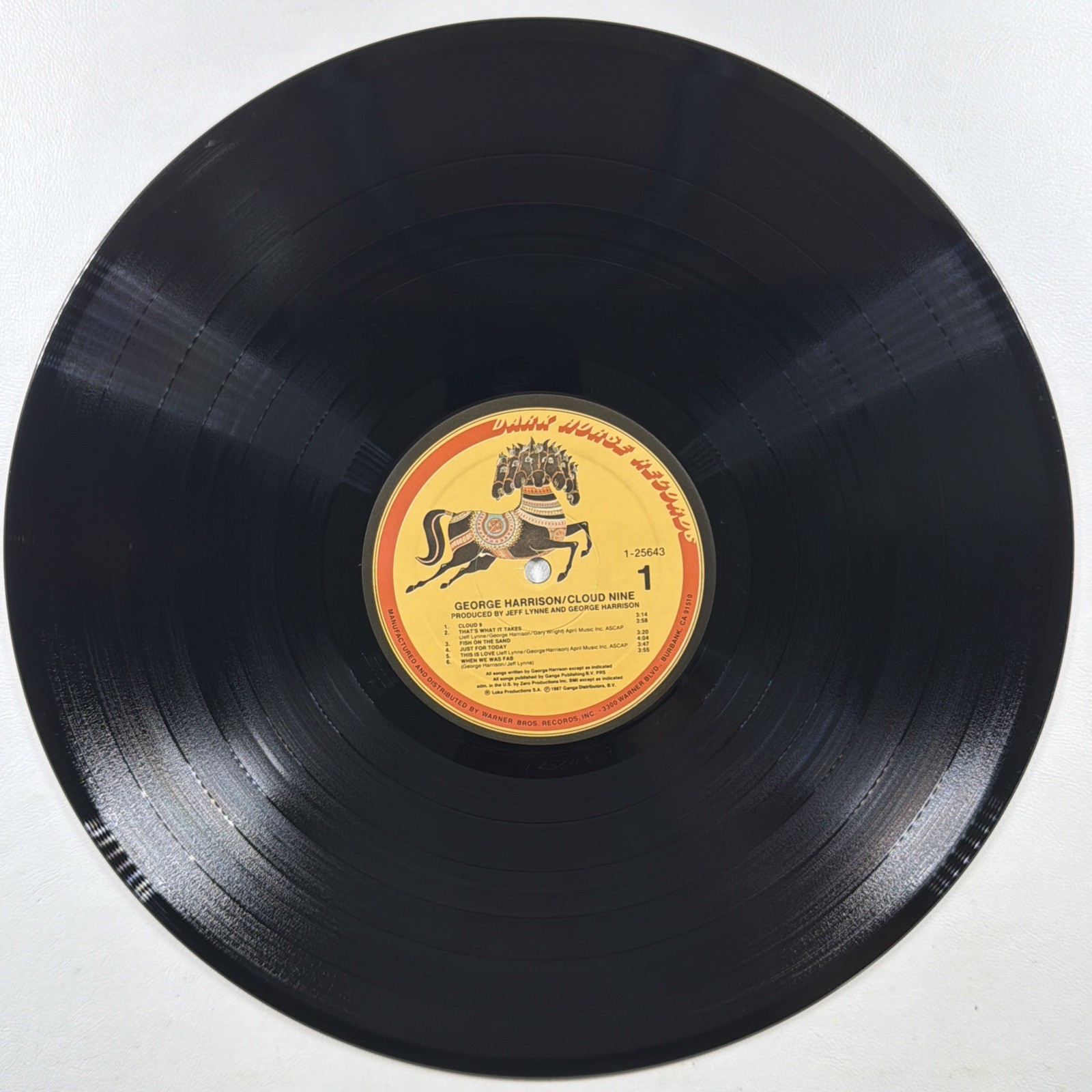 George Harrison – Cloud Nine LP Dark Horse 9 25643-1 NM 1987 When We Was Fab
