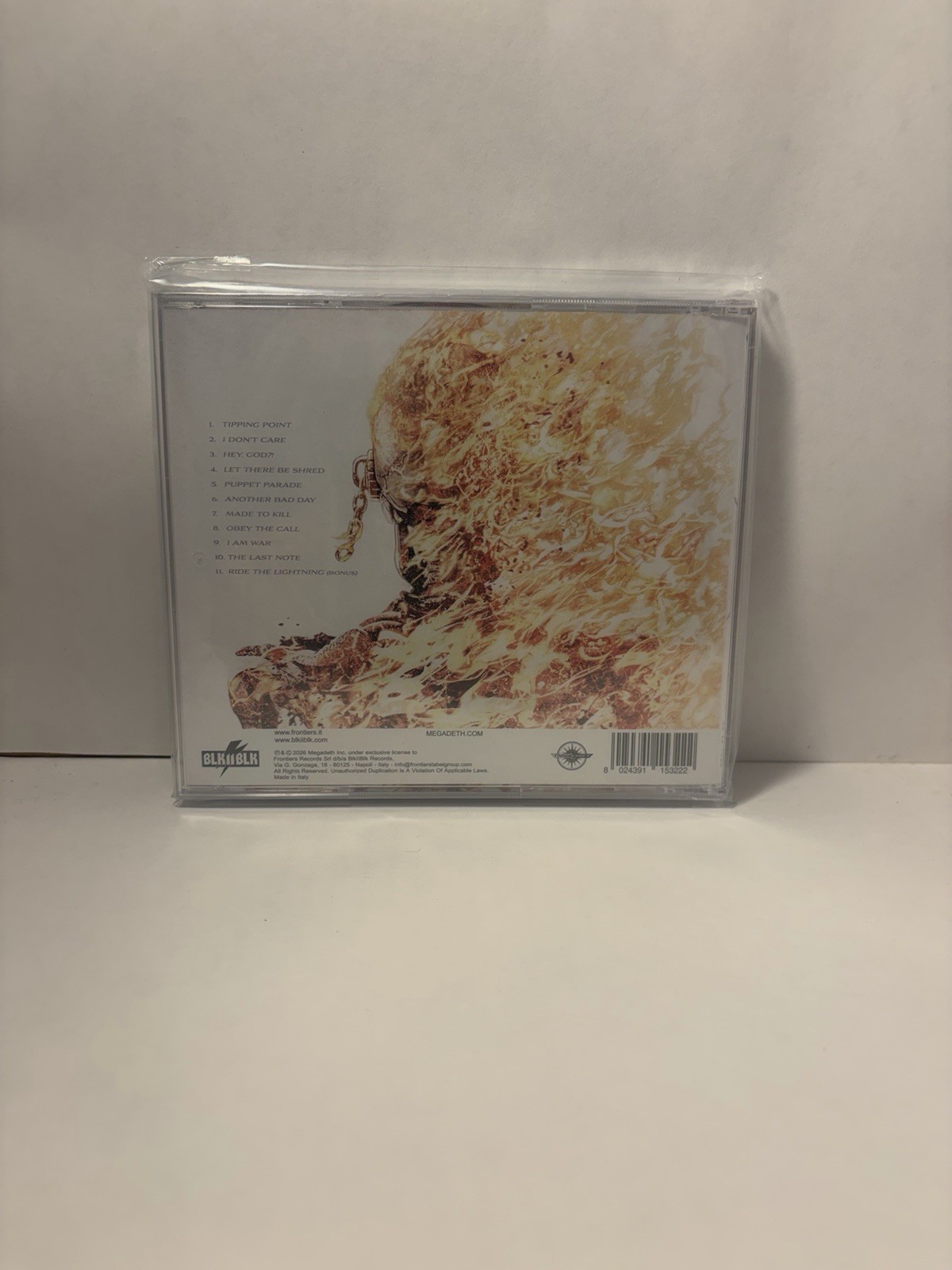 MEGADEATH Dave Mustaine SIGNED Print Limited Edition Autograph Blaze Colored CD