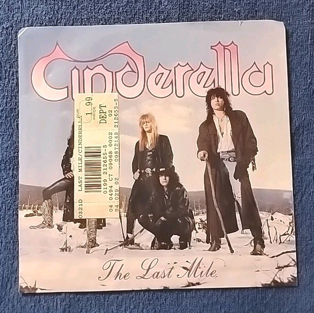 CINDERELLA HIT 45 + PICTURE SLEEVES THE LAST MILE 1988 Long Cold Winter