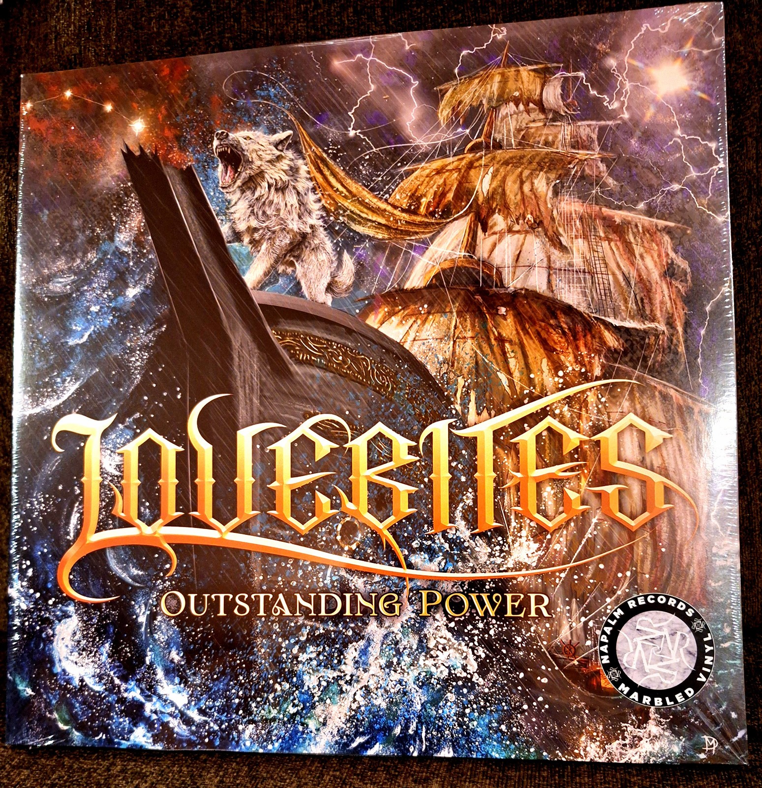 LOVEBITES Outstanding power Marbled yellow orange black colored vinyl 2lp Miyako