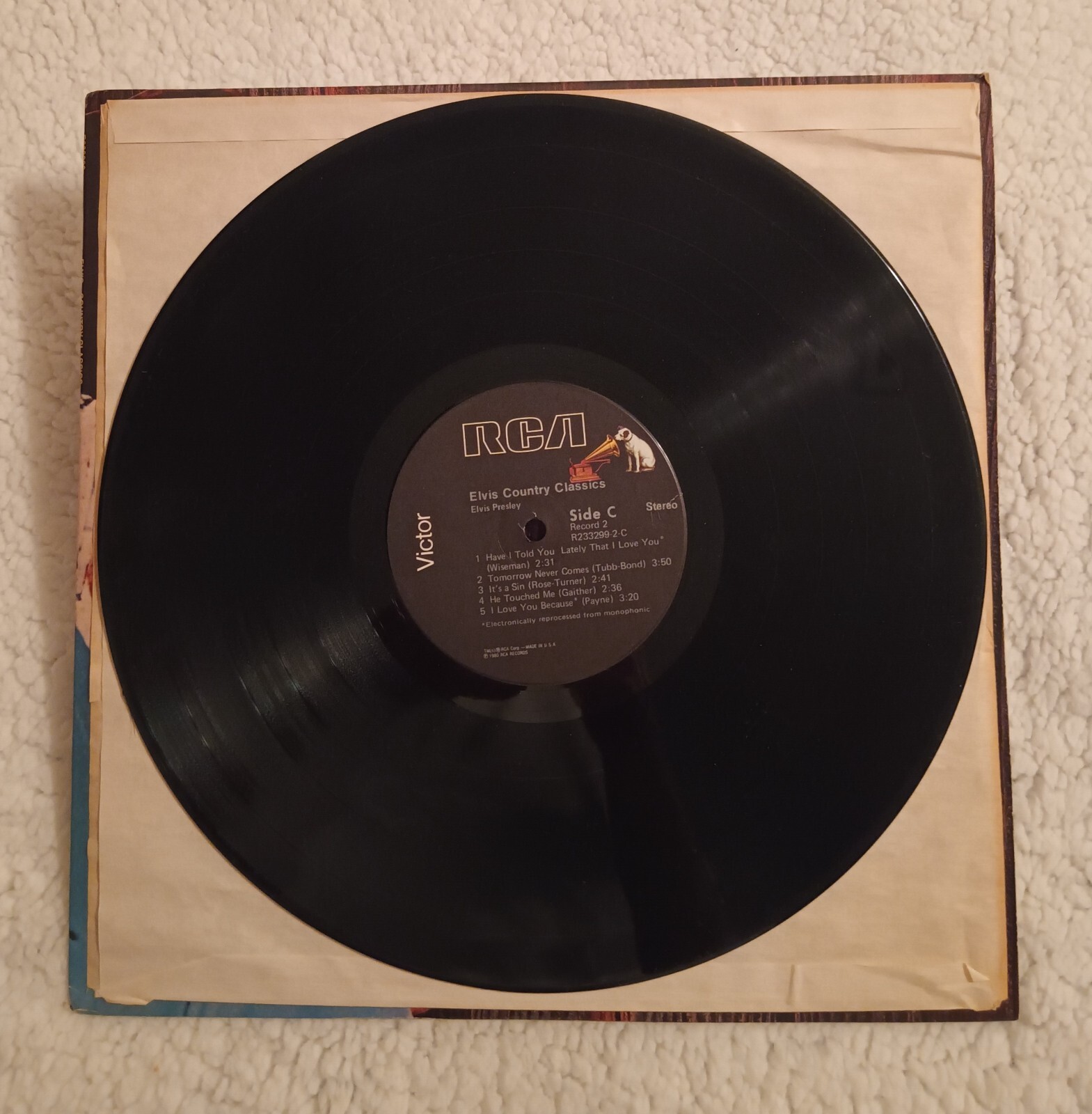 Elvis Presley, Country Classics, Double Vinyl LP, RCA Records 1980, Good Cond