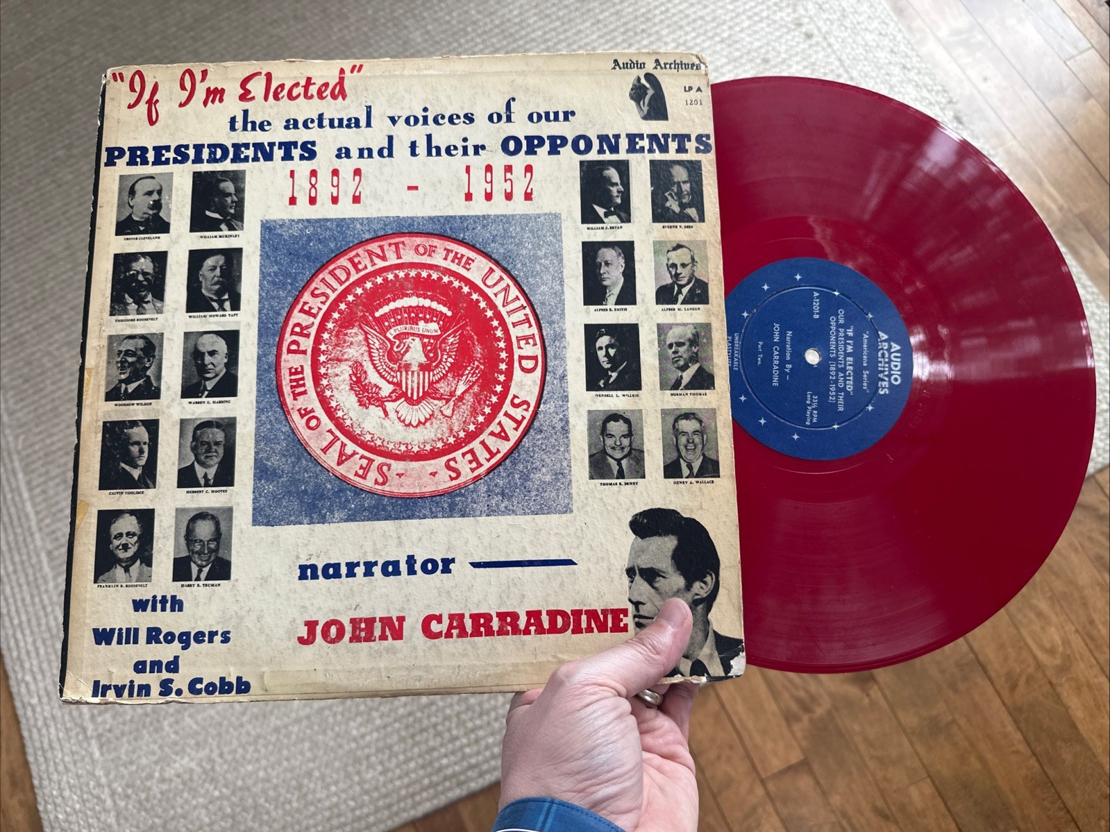 “If I”m Elected” Actual Voices of President’s & Opponents 1892 – 1952 -Red Vinyl