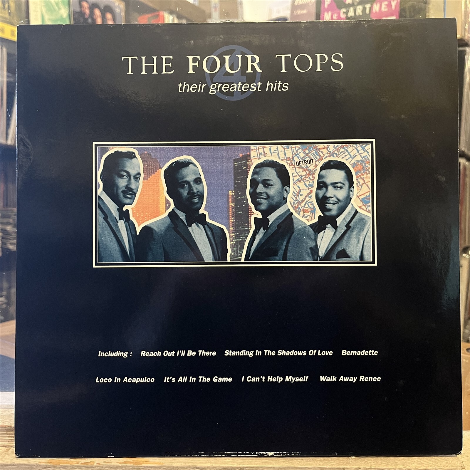 [SOUL]~EXC LP~The FOUR TOPS~Their Greatest Hits~[1990~TELSTAR~Issue]~UK Import~