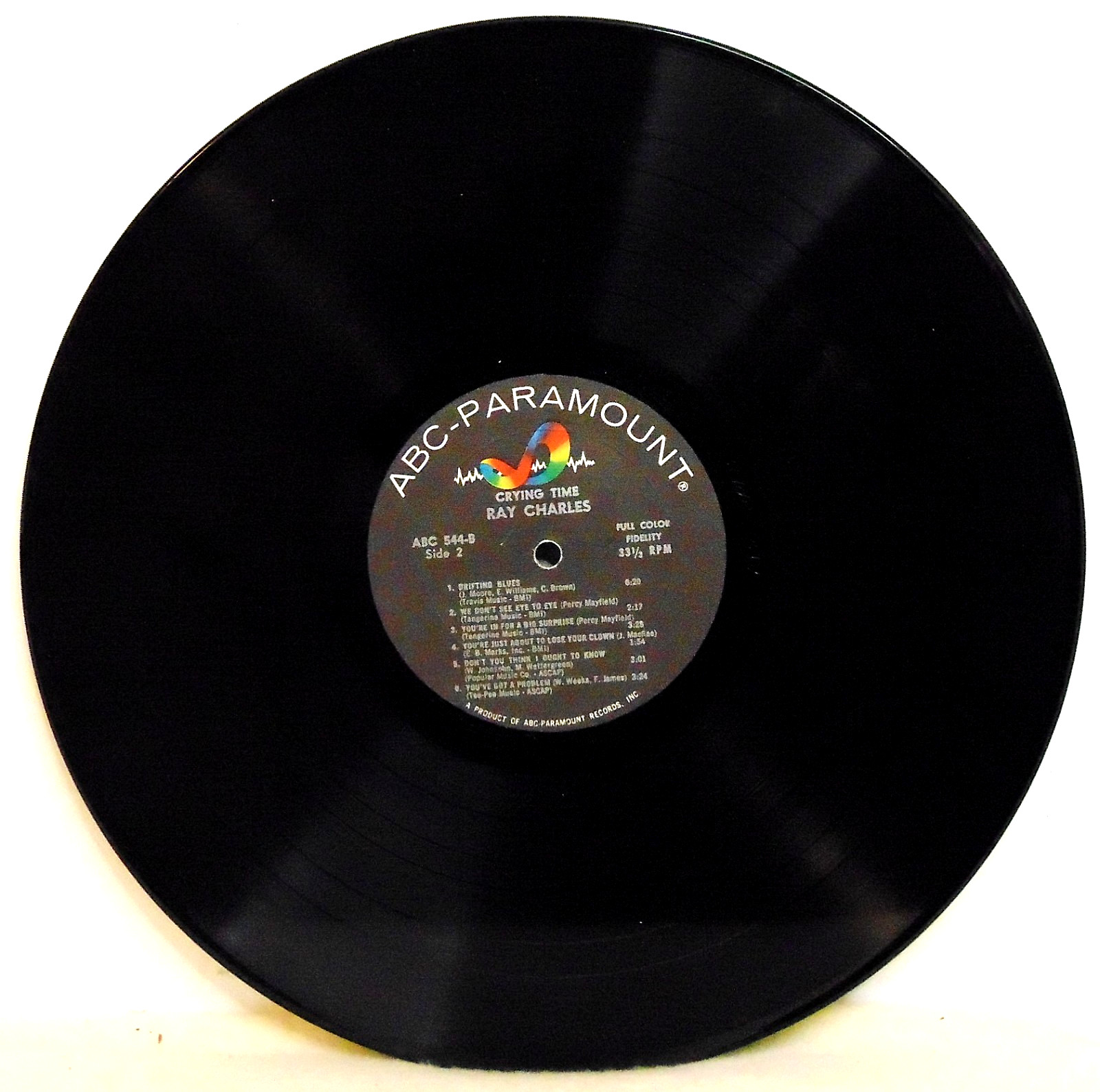 Ray Charles – Crying Time 1966 ABC-Paramount Mono R&B/Soul Vinyl LP Record Album