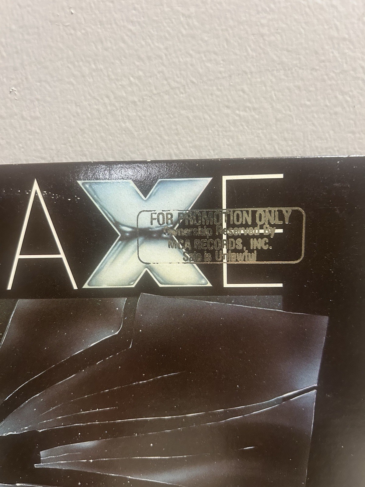 Axe Axe Debut Lp Usa Mca PROMO Issue With Insert 1970s Hard Rock Curb Records