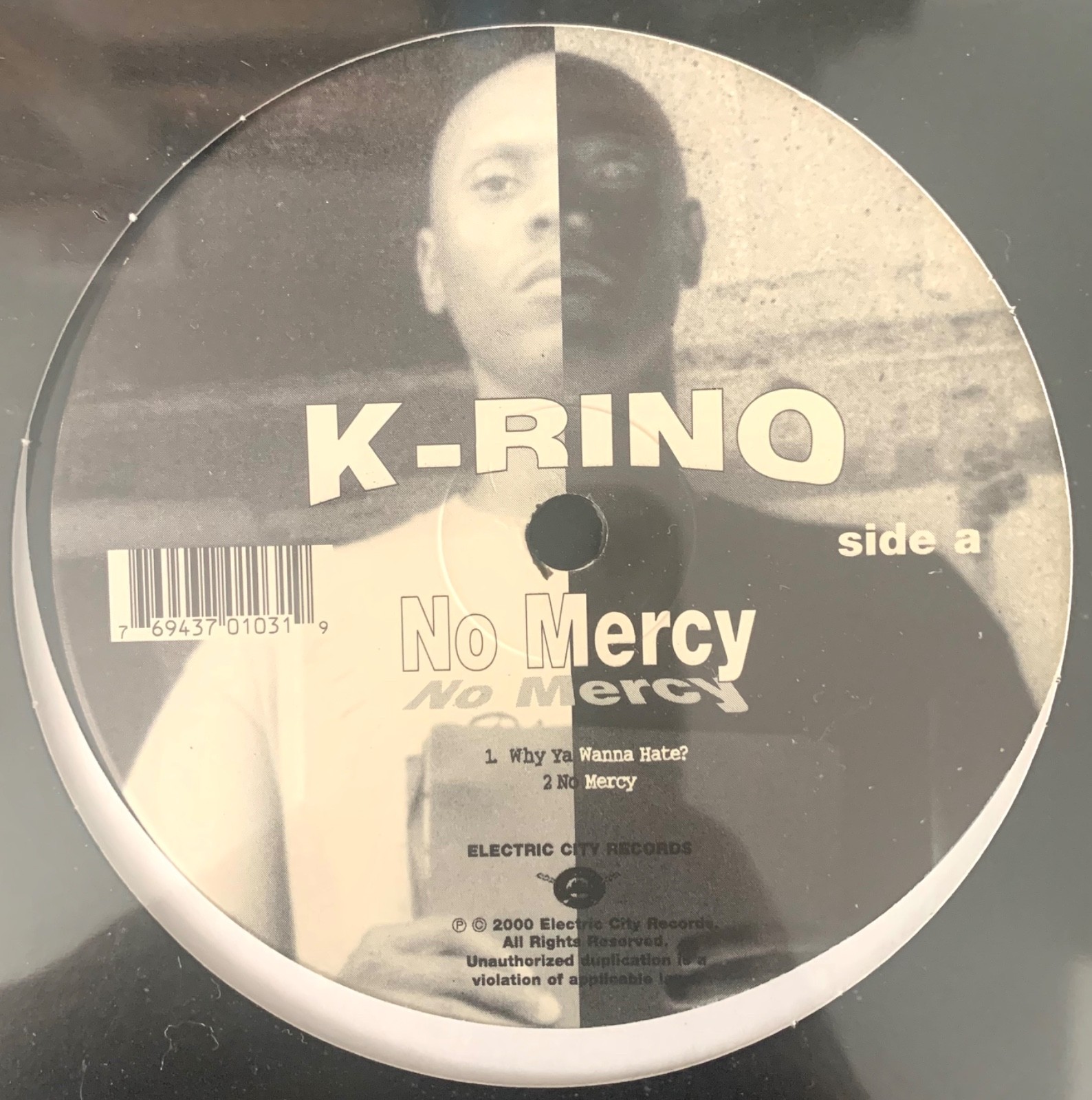 K-RINO No Mercy 12″ EP ELECTRIC CITY gangsta rap SEALED