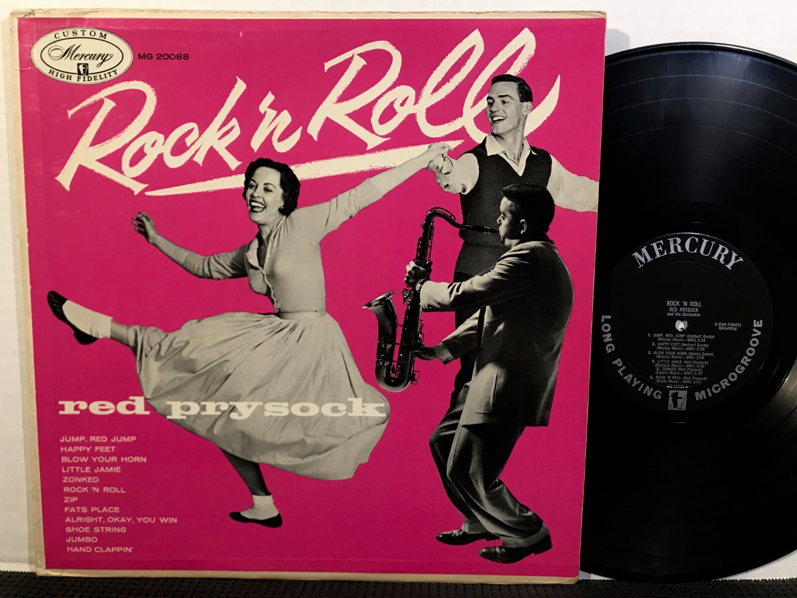 RED PRYSOCK Rock ’N Roll LP MERCURY MG 20088 MONO DG 1955