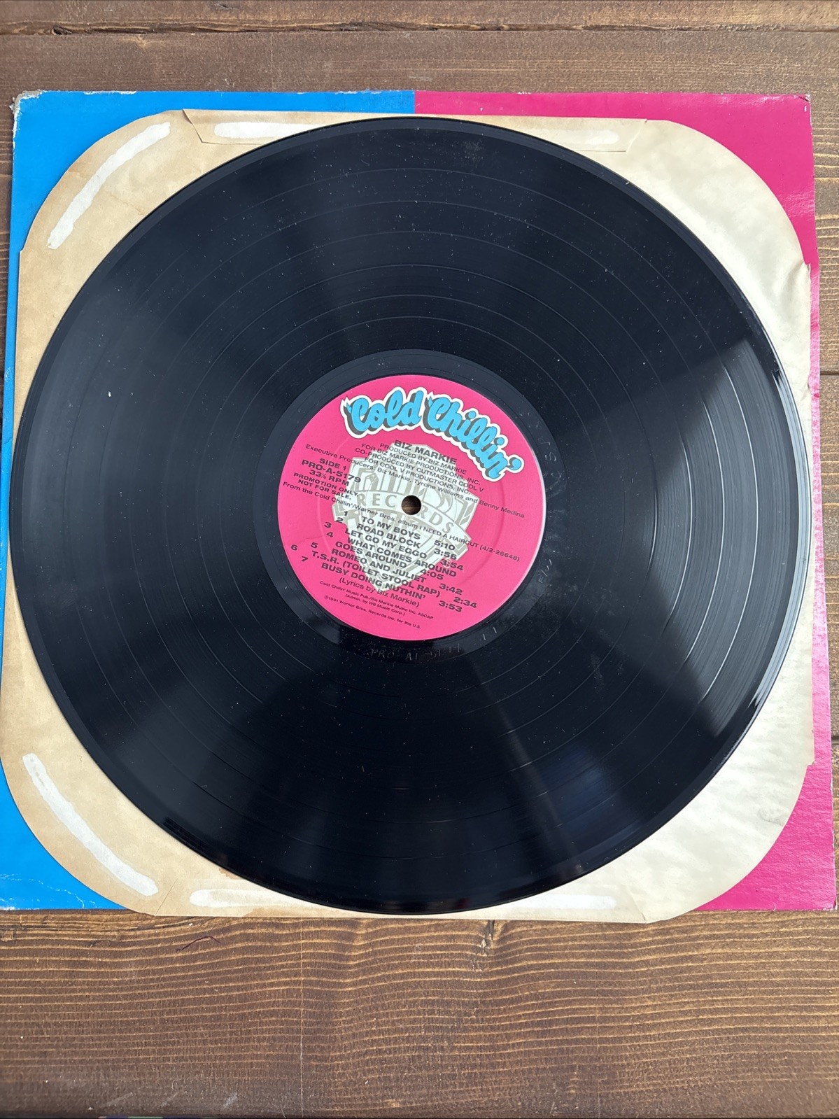 1991 – BIZ MARKIE – I NEED A HAIRCUT LP – COLD CHILLIN’ RECORDS PROMO ONLY