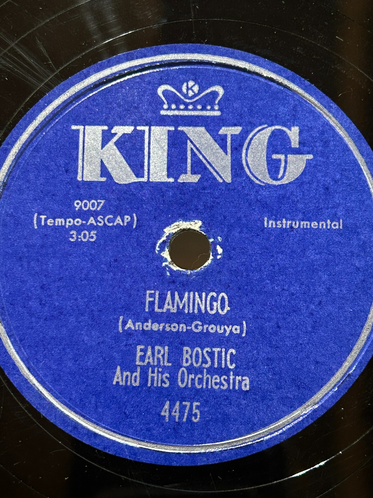 Earl Bostic – King 78RPM – Flamingo / Getting Sentimental Over You