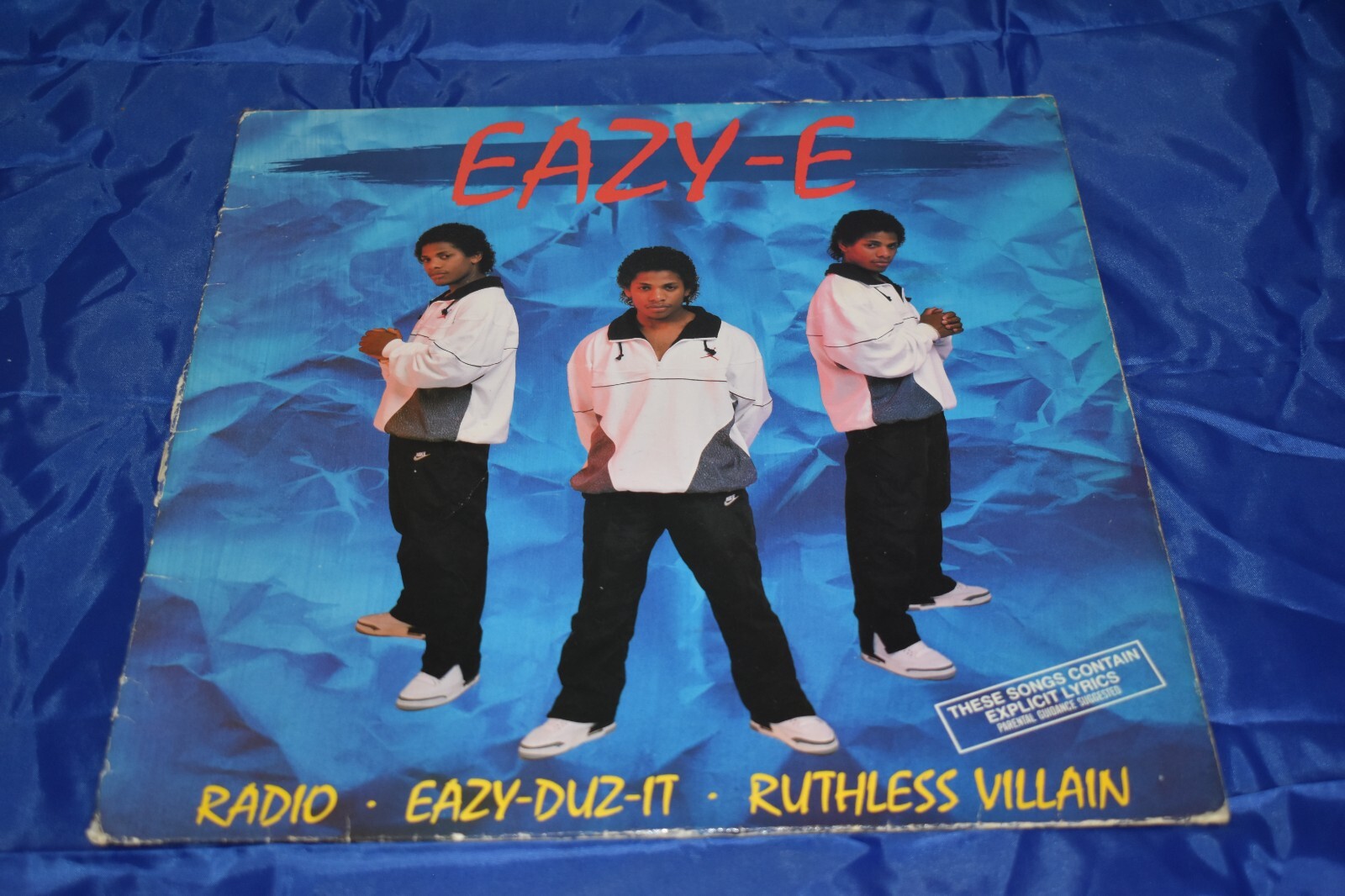 EAZY-E: Eazy-Duz-It 12″ Vinyl Record EP w/ Radio +Ruthless Villain 1988 P-3
