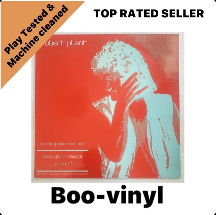 Robert Plant ~ Burning Down One Side ~ 12″ Single 1982 EX / EX Condition