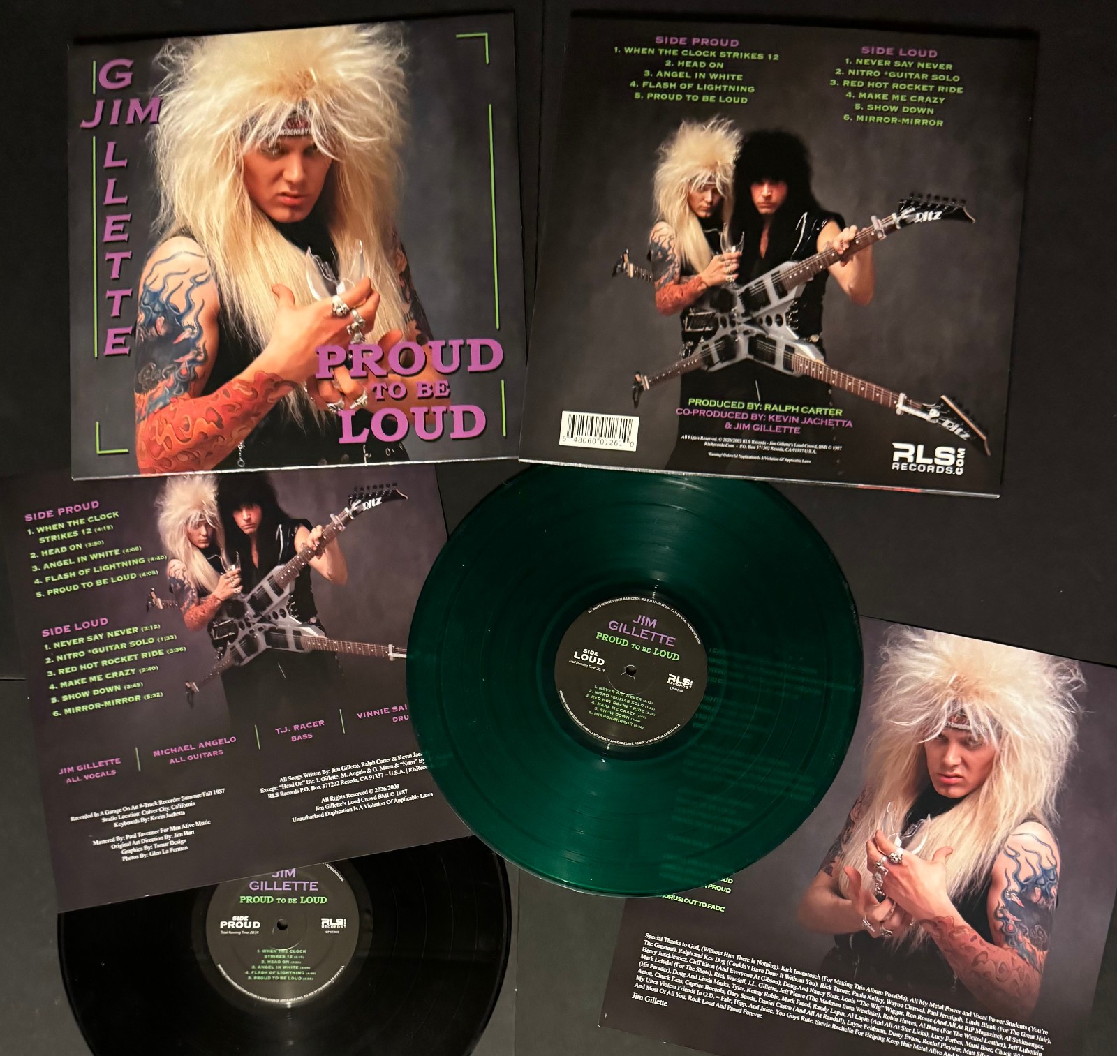 JIM GILLETTE “Proud To Be Loud” VINYL 2026 remaster NITRO Michael Angelo Batio
