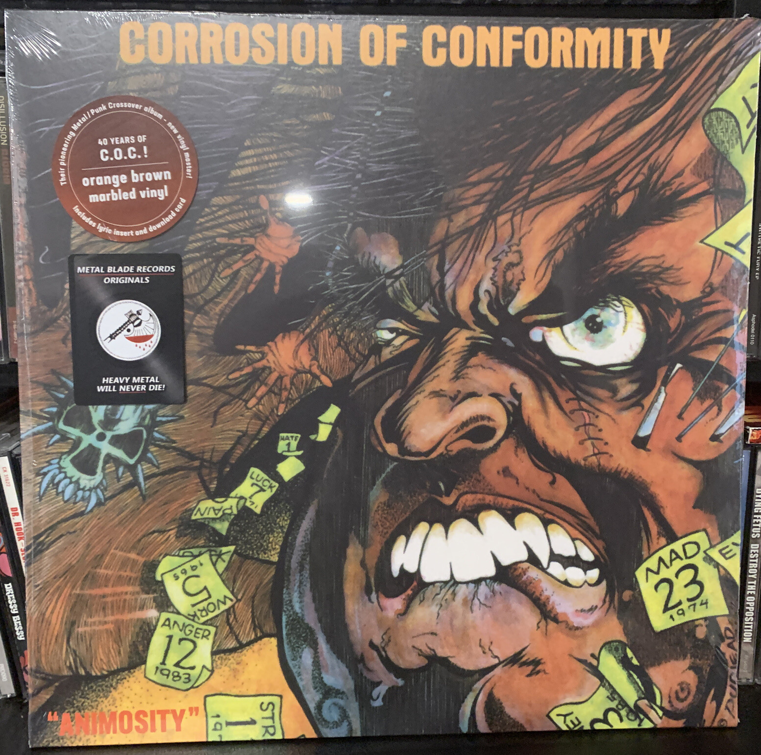 Corrosion Of Conformity – Animosity LP 2022 Metal Blade [Orange Brown Marbled]