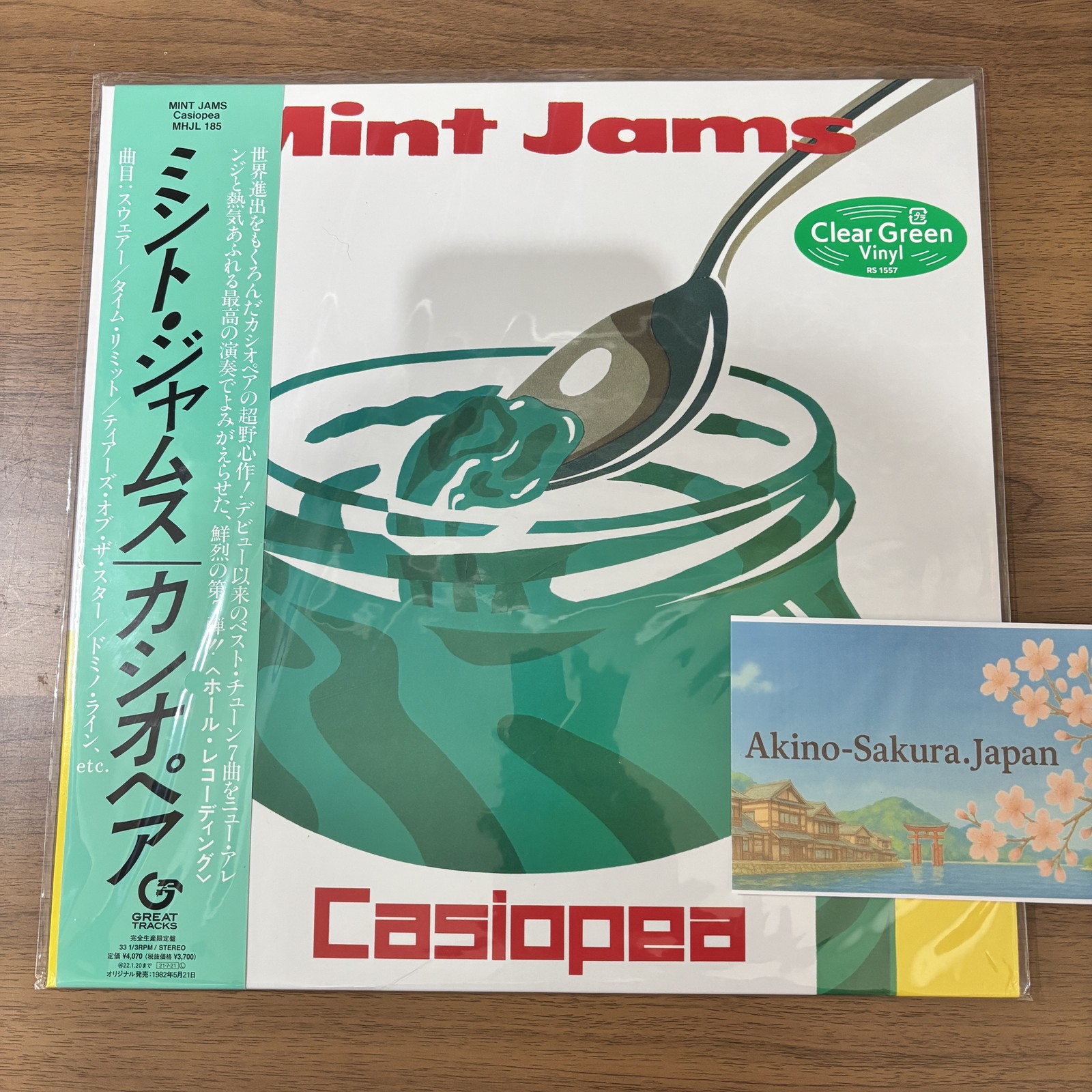 Casiopea Mint Jams Clear Green Color Vinyl LP Limited Edition Audiophile Record