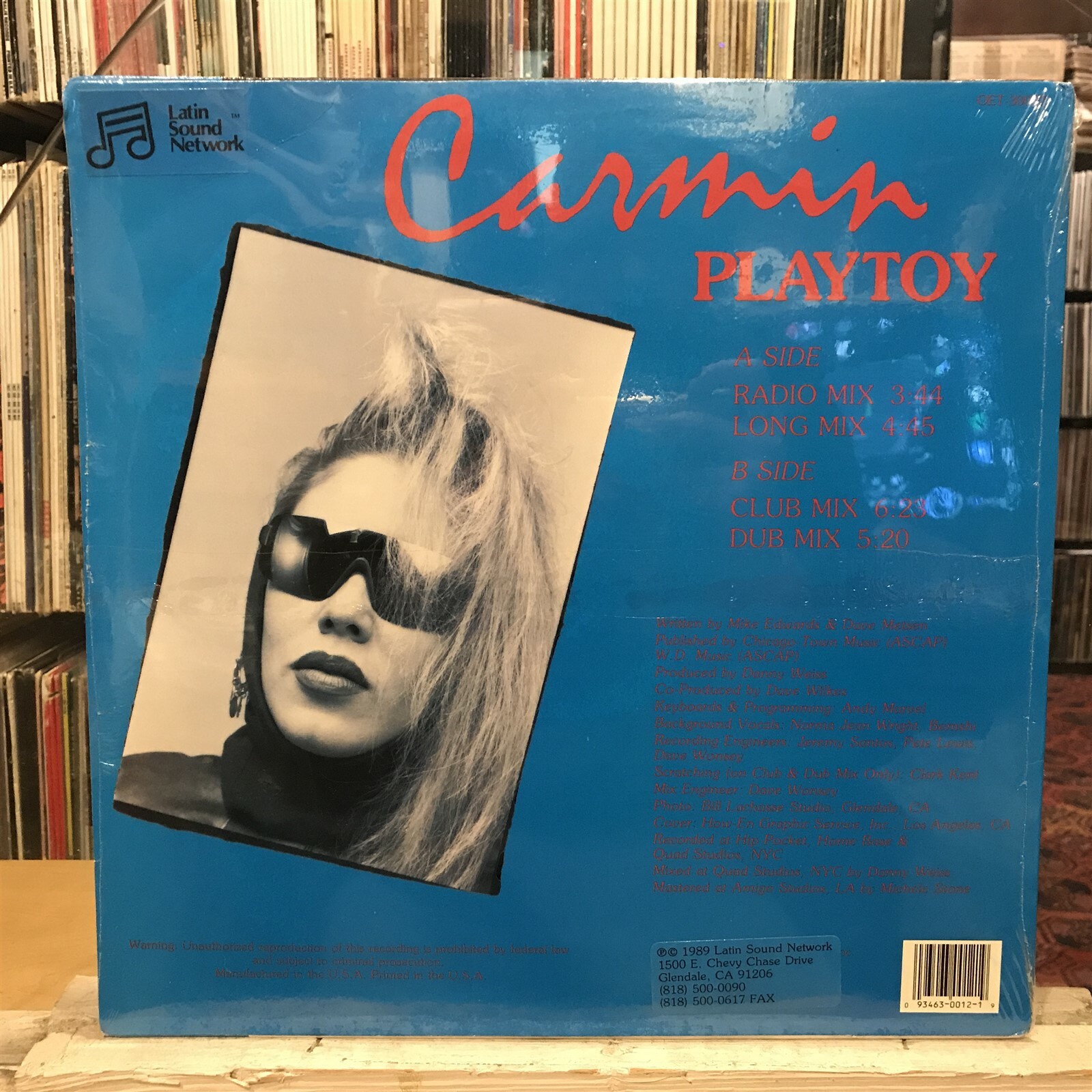 [EDM/DANCE/ELECTRONICA]~SEALED 12″~CARMIN~Playtoy~[x4 Mixes]~{1989~LATIN SOUL NE
