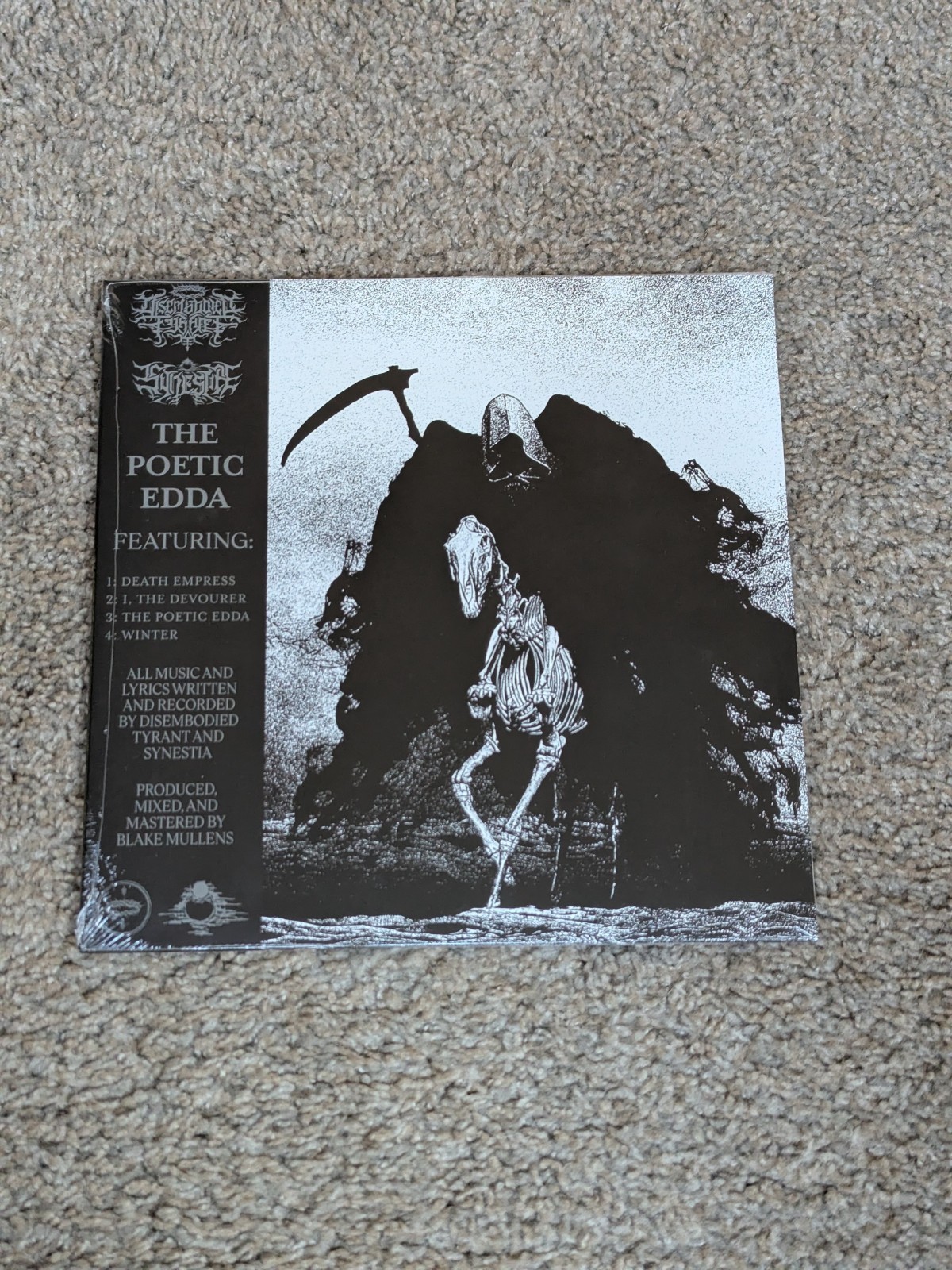 Disembodied Tyrant And Synestia – The Poetic Edda 10″ Vinyl EP Marble NEW SEALED