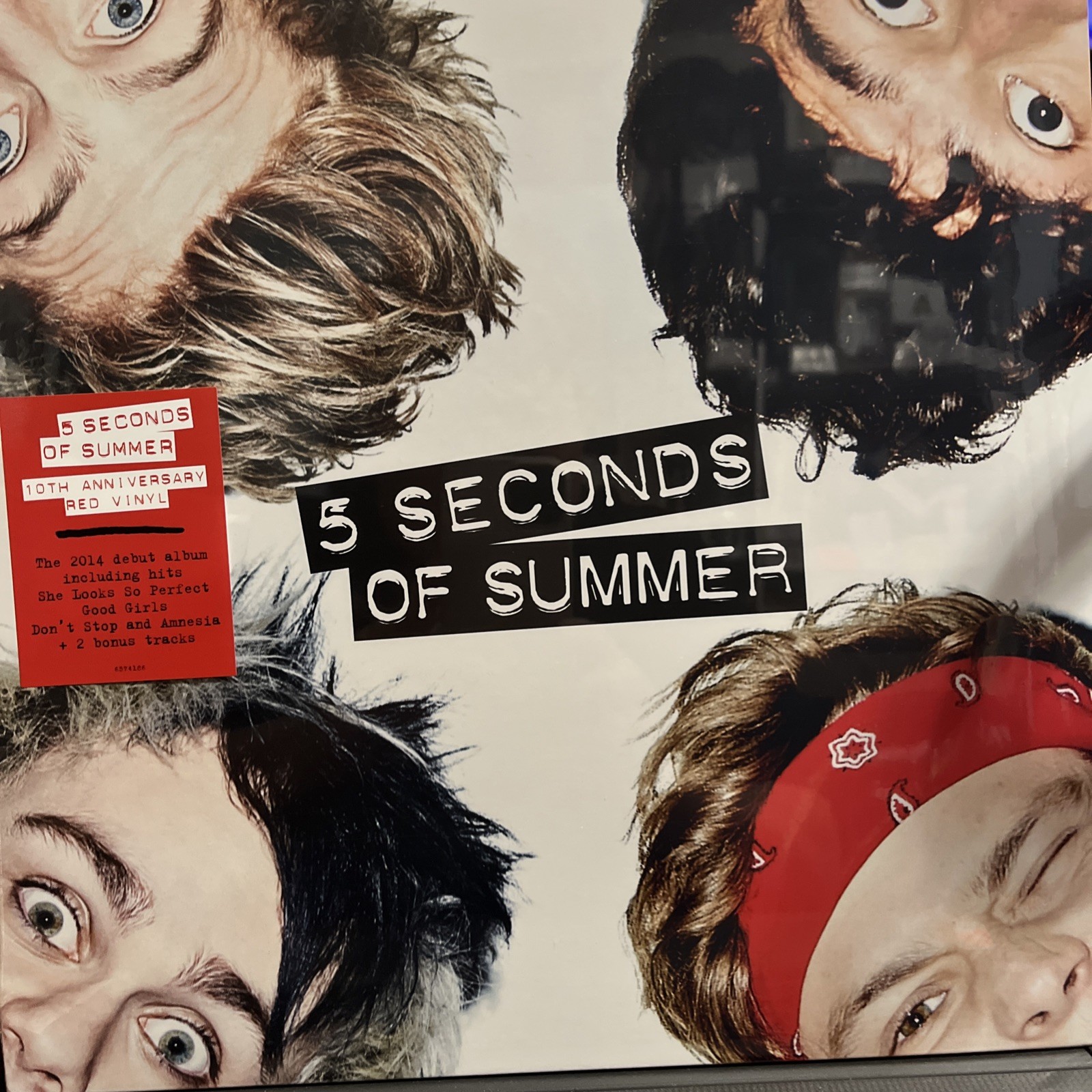 5 Seconds Of Summer 10th Anniversary RED VINYL REMASTERED 2 BONUS TRAX NEW