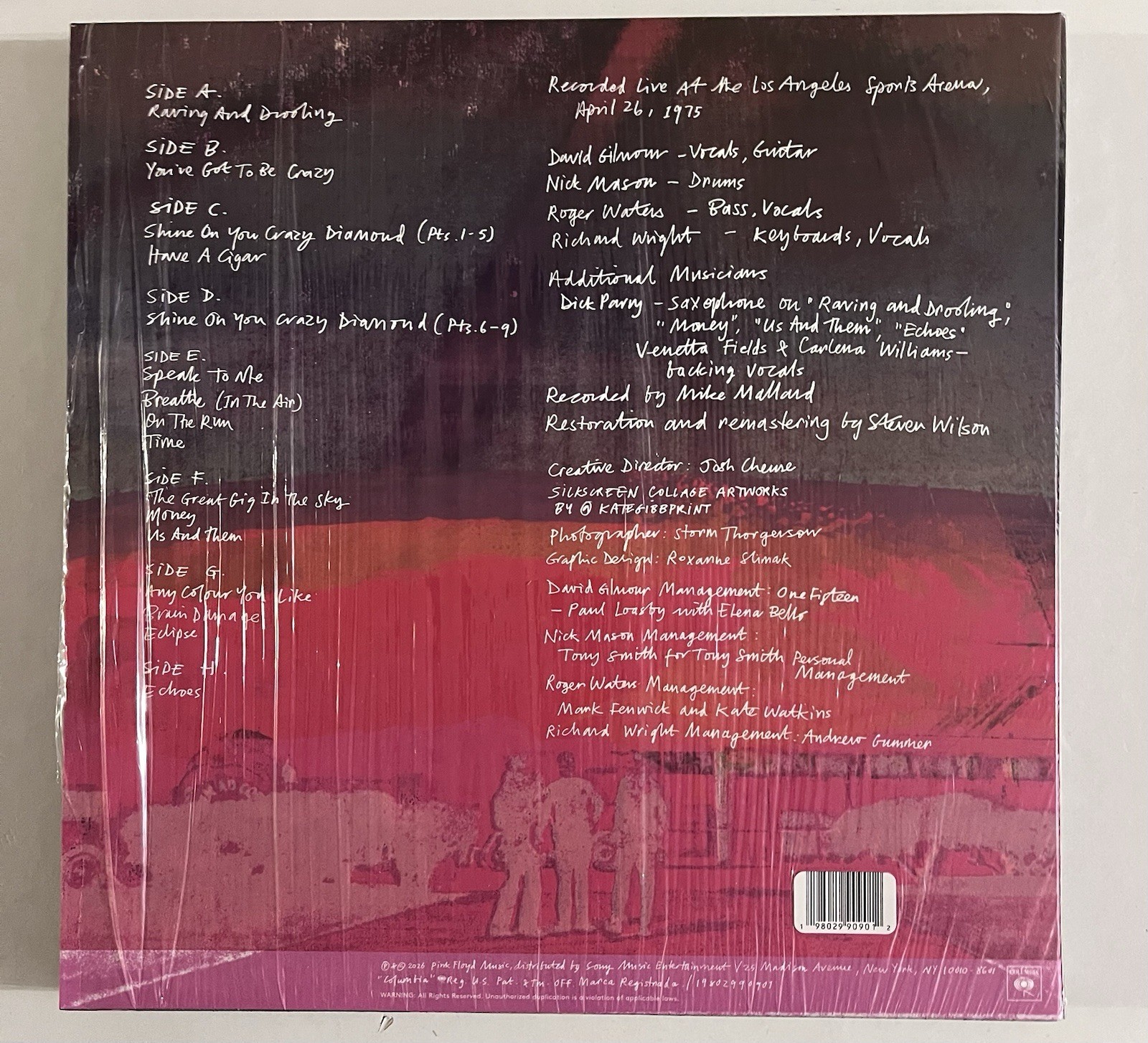 Live From The Los Angeles Sports Arena April 26 1975 – PINK FLOYD 4 LP Box RSD