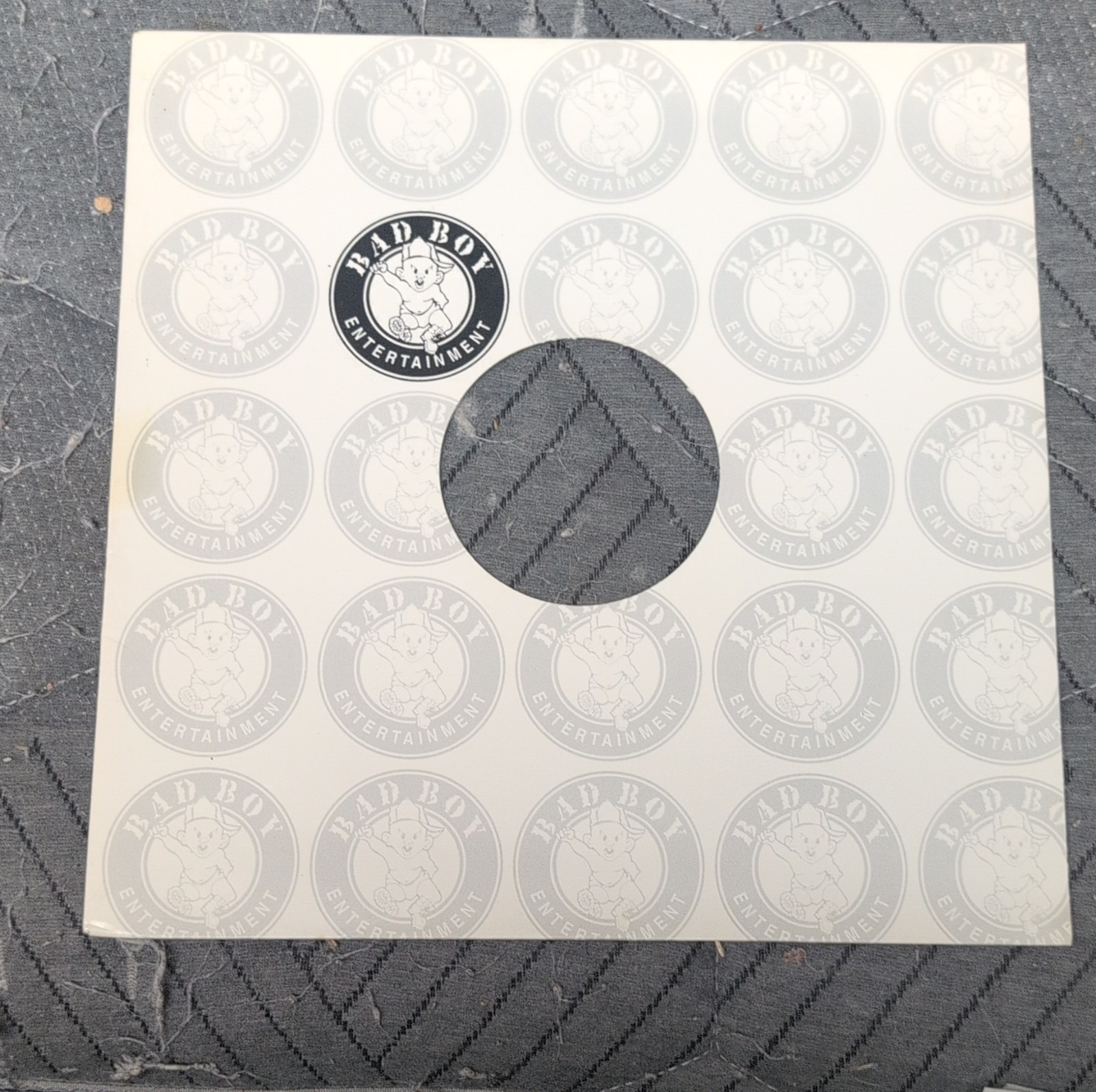 Bad Boy Entertainment Vinyl Record Album Black Cardboard Sleeve Bad Boy Label