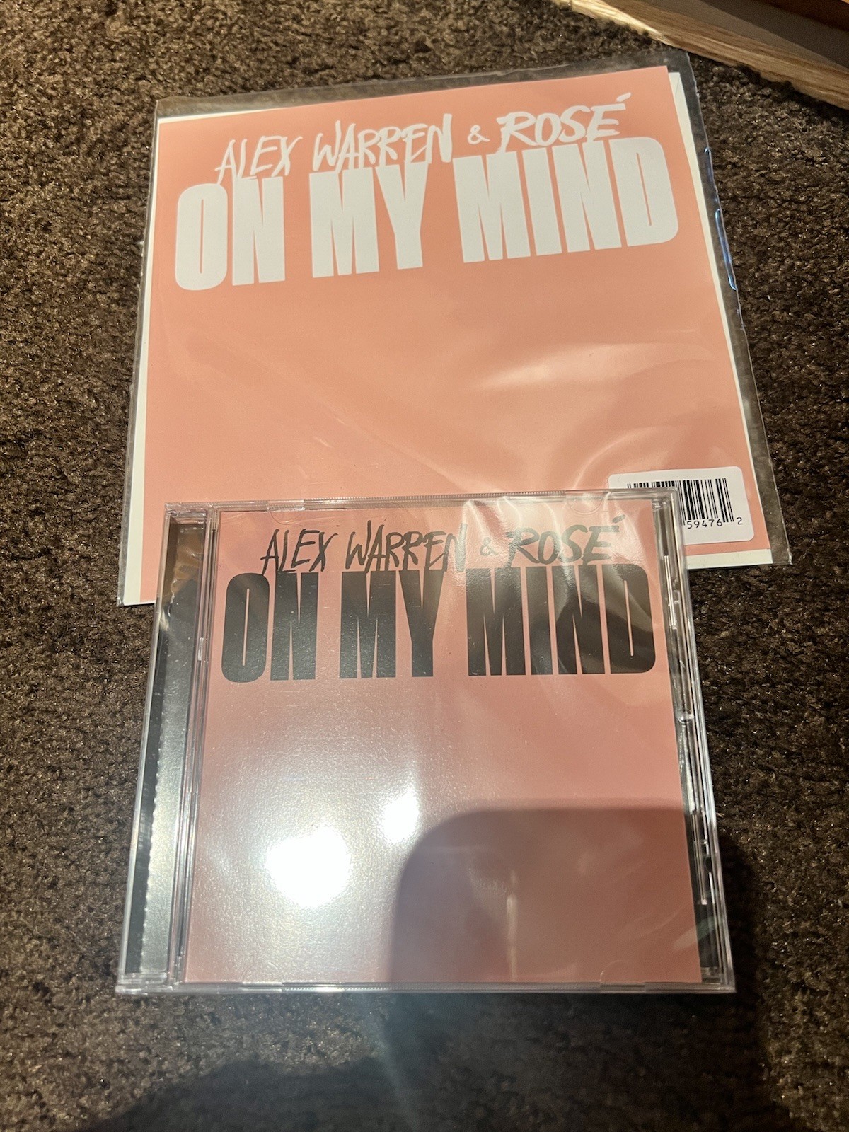 Alex Warren Rosie Blackpink On My Mind Vinyl & CD Single taylor swift ariana xcx